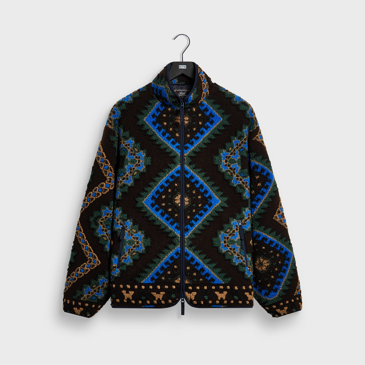 Kith Geo Chevron Sherpa Harper Jacket - Kindling