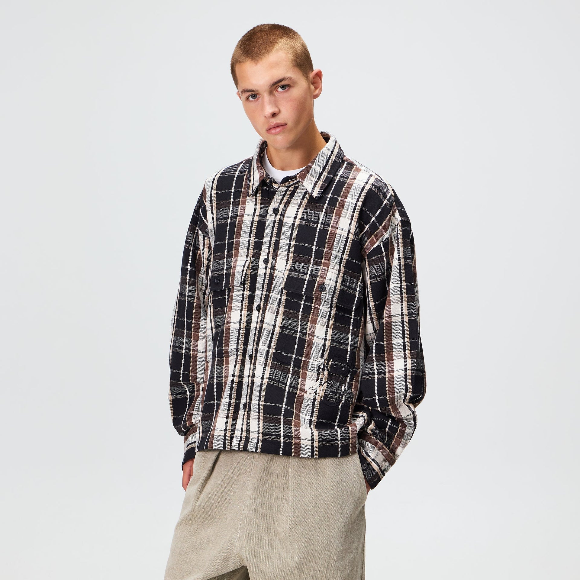 Kith Plaid Henson Buttondown Shirt - Black - PH