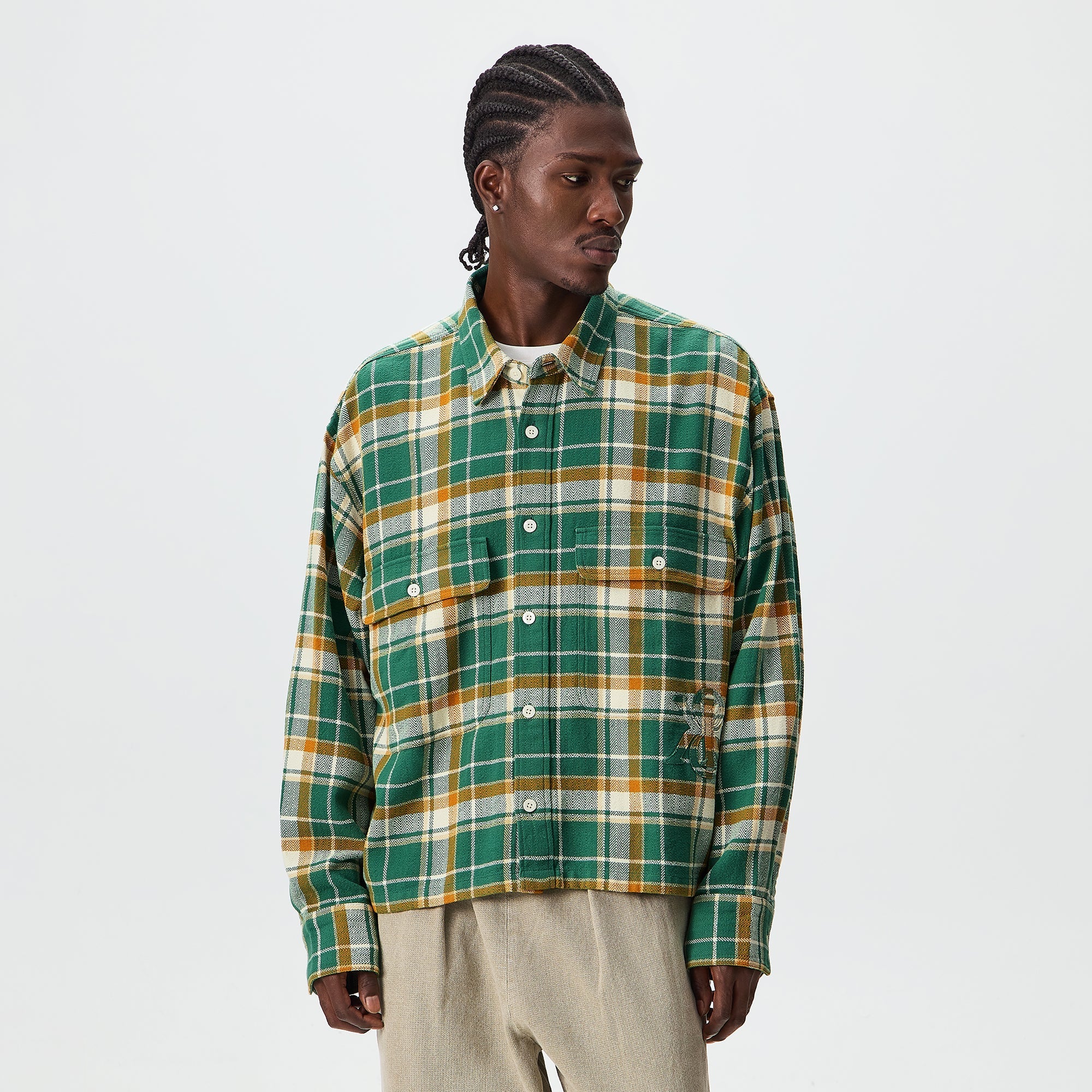 トップス Kith Plaid Henson Button Down Shirt Kith Plaid Henson Buttondown Shirt - Alpine – Kith UK