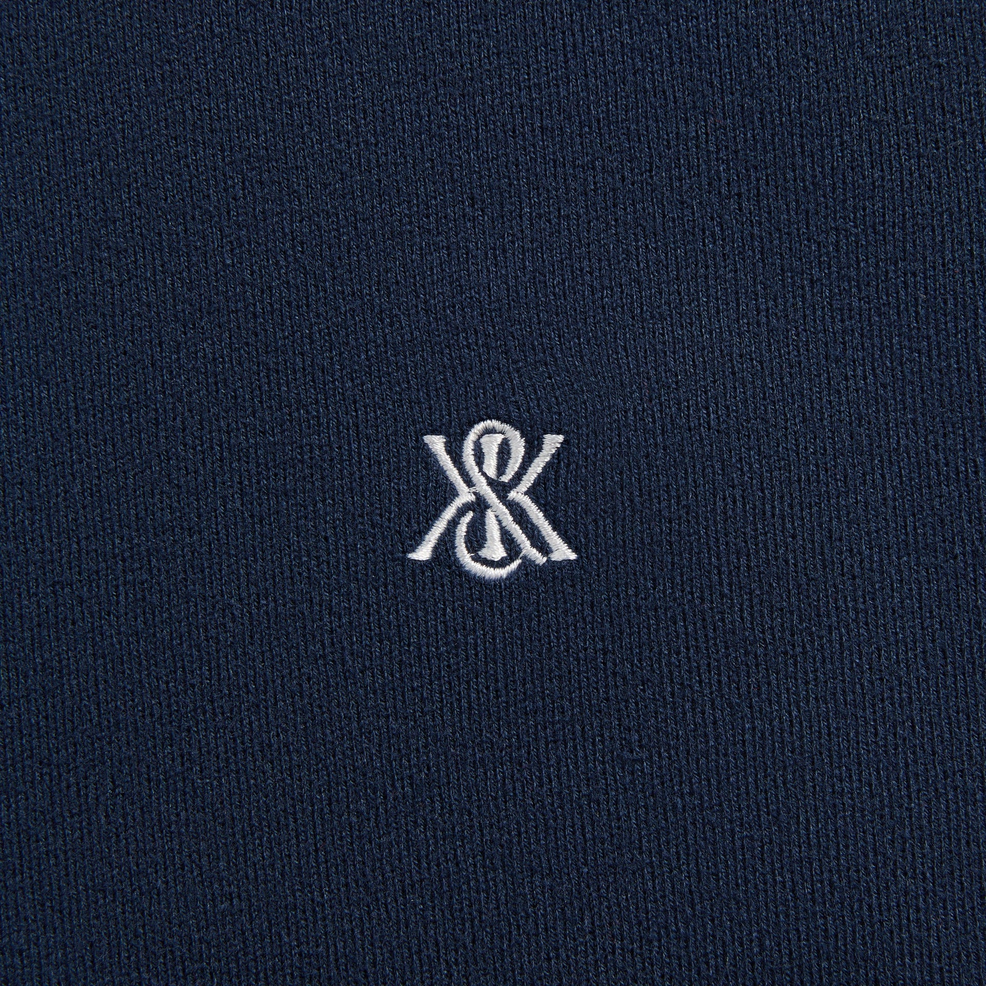 Kith Compact Cotton Knit Javier Quarter Zip Pullover - Nocturnal
