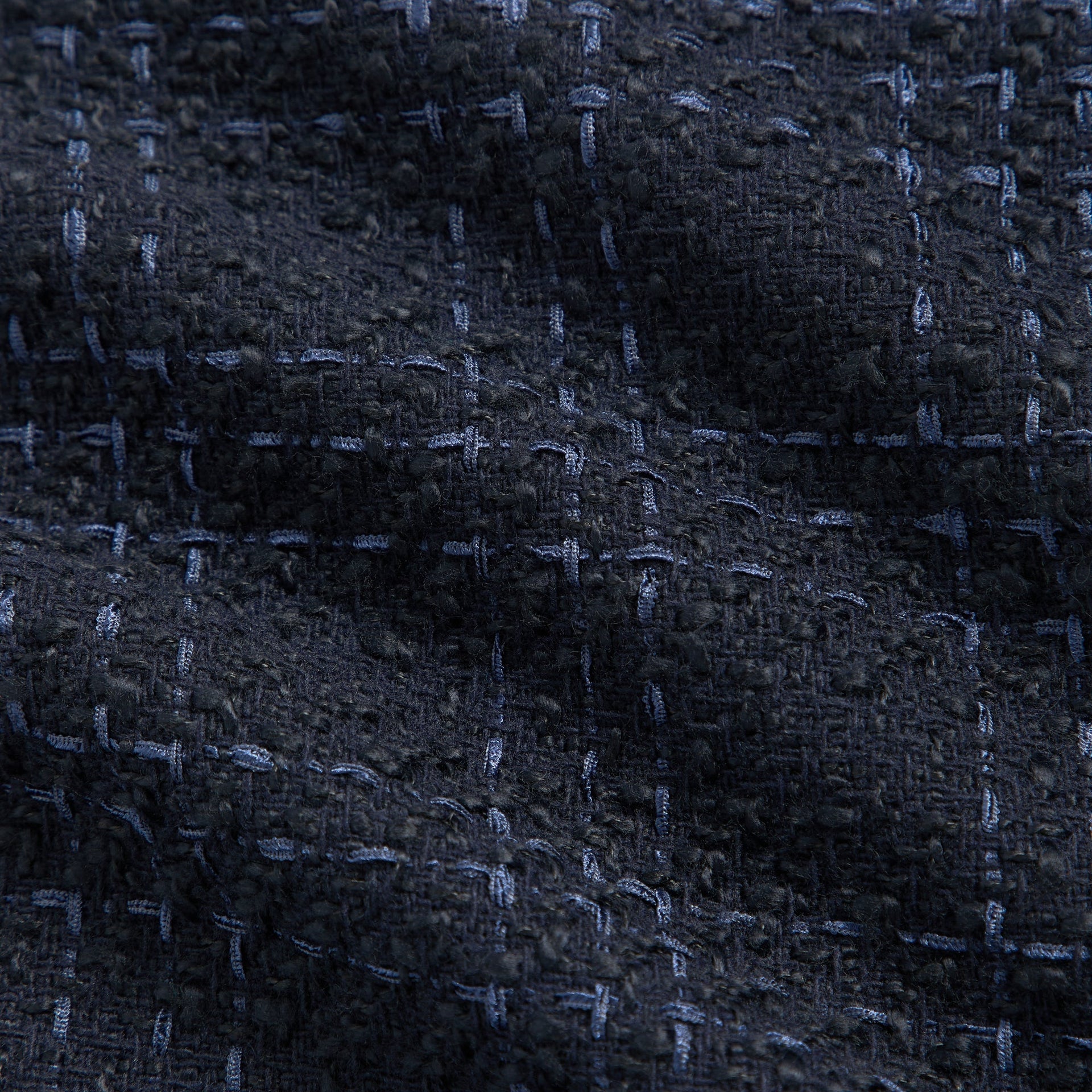 &Kin Tweed Boxy Collared Overshirt - Nocturnal - PH