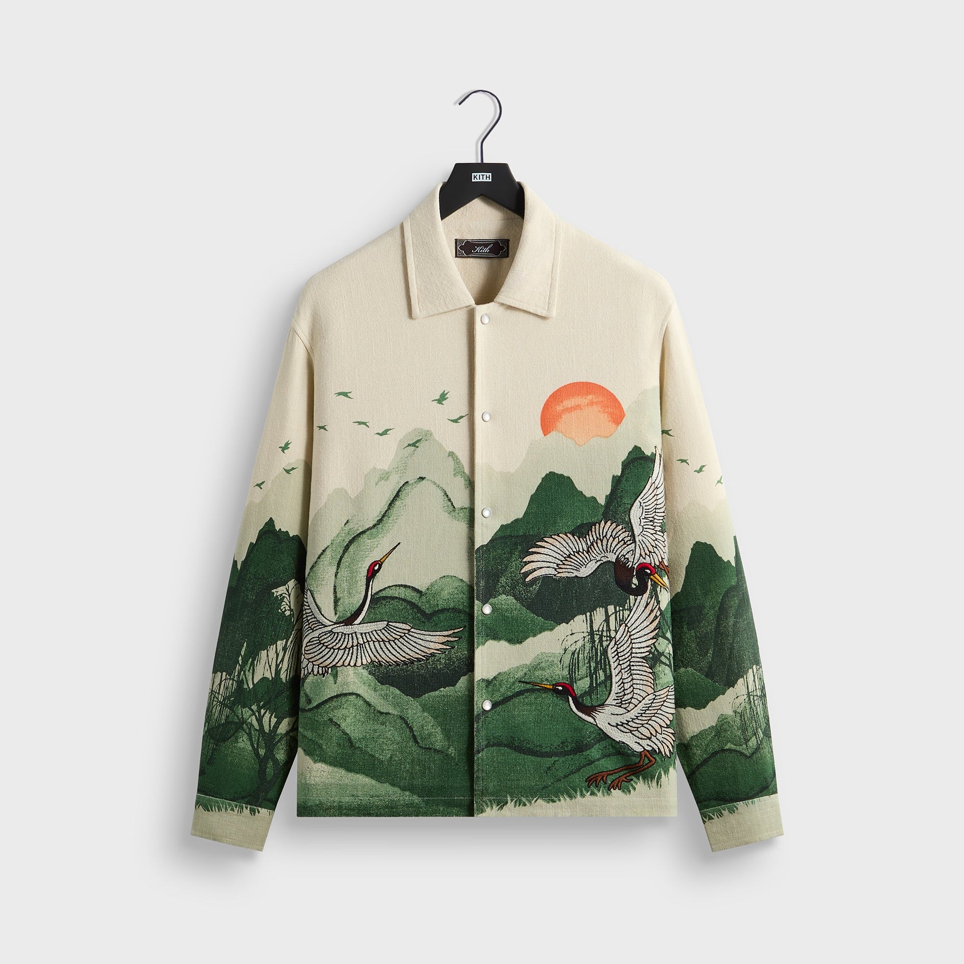 Kith Crane Horizon Long Sleeve BCO Shirt - Waffle