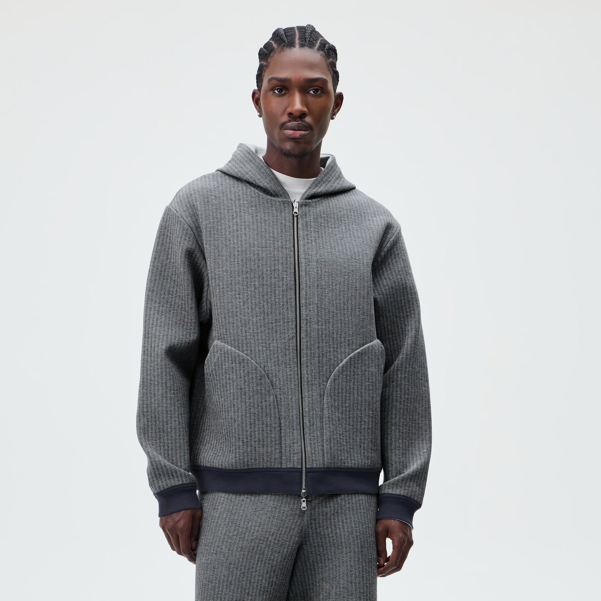 &Kin Reversible Double Face Williams V Hoodie - Nocturnal - PH