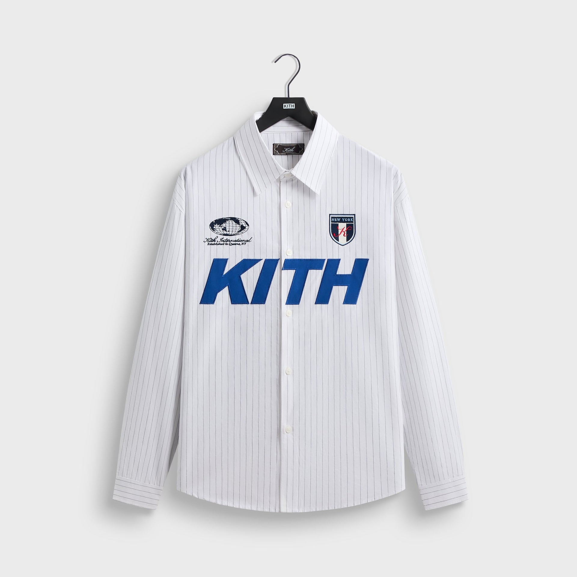 Kith Pinstripe Cotton Tamlin Buttondown Shirt - White