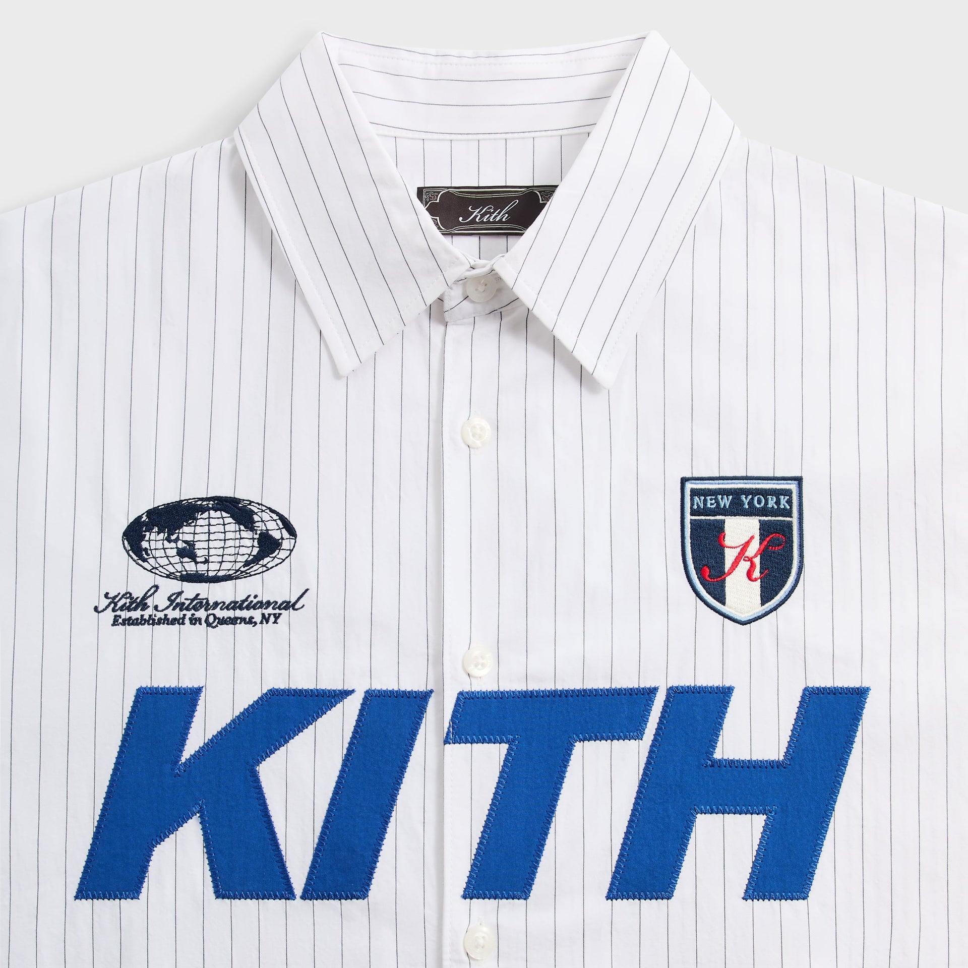 Kith Pinstripe Cotton Tamlin Buttondown Shirt - White