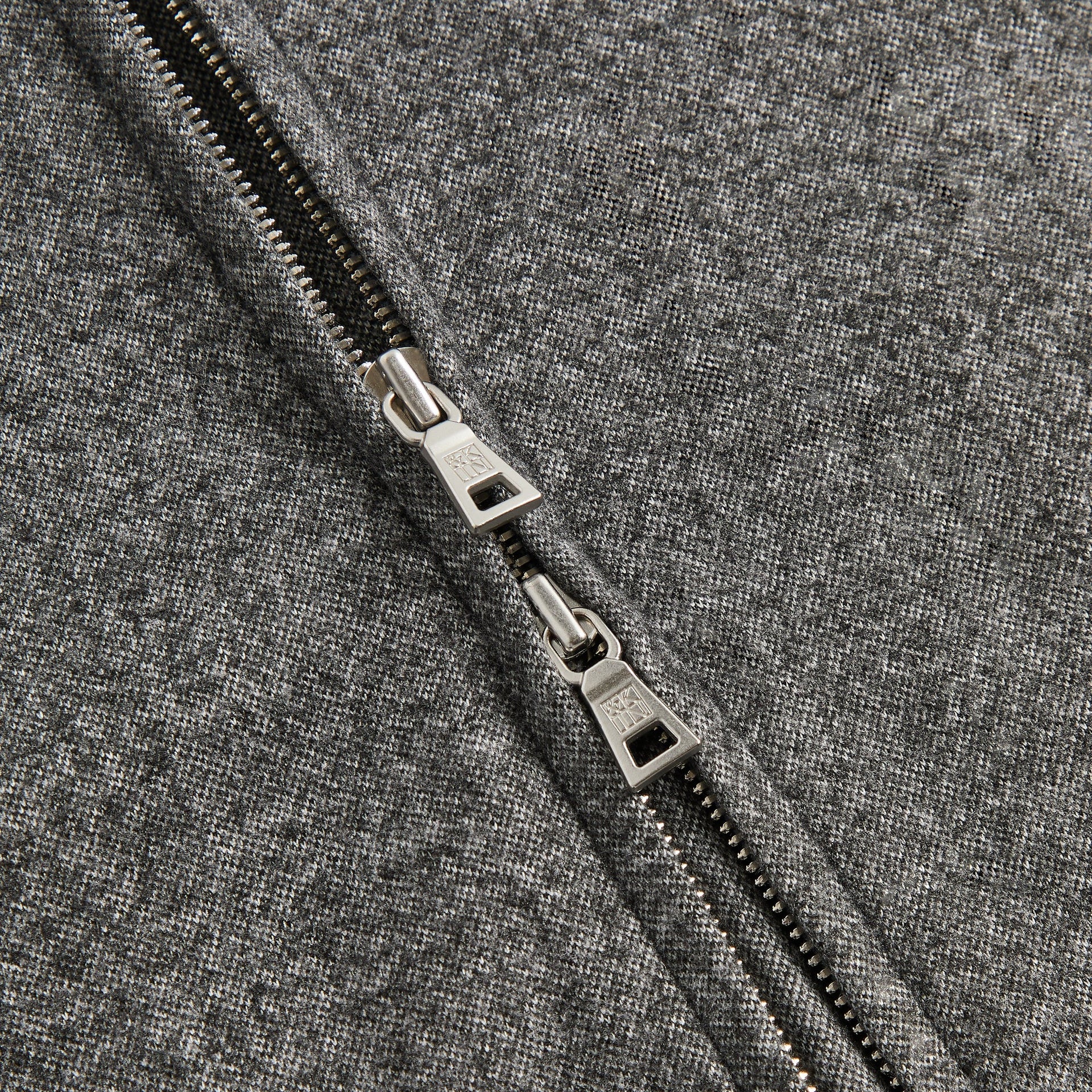 &Kin Flannel Jersey Stephen Track Jacket - Charcoal Heather