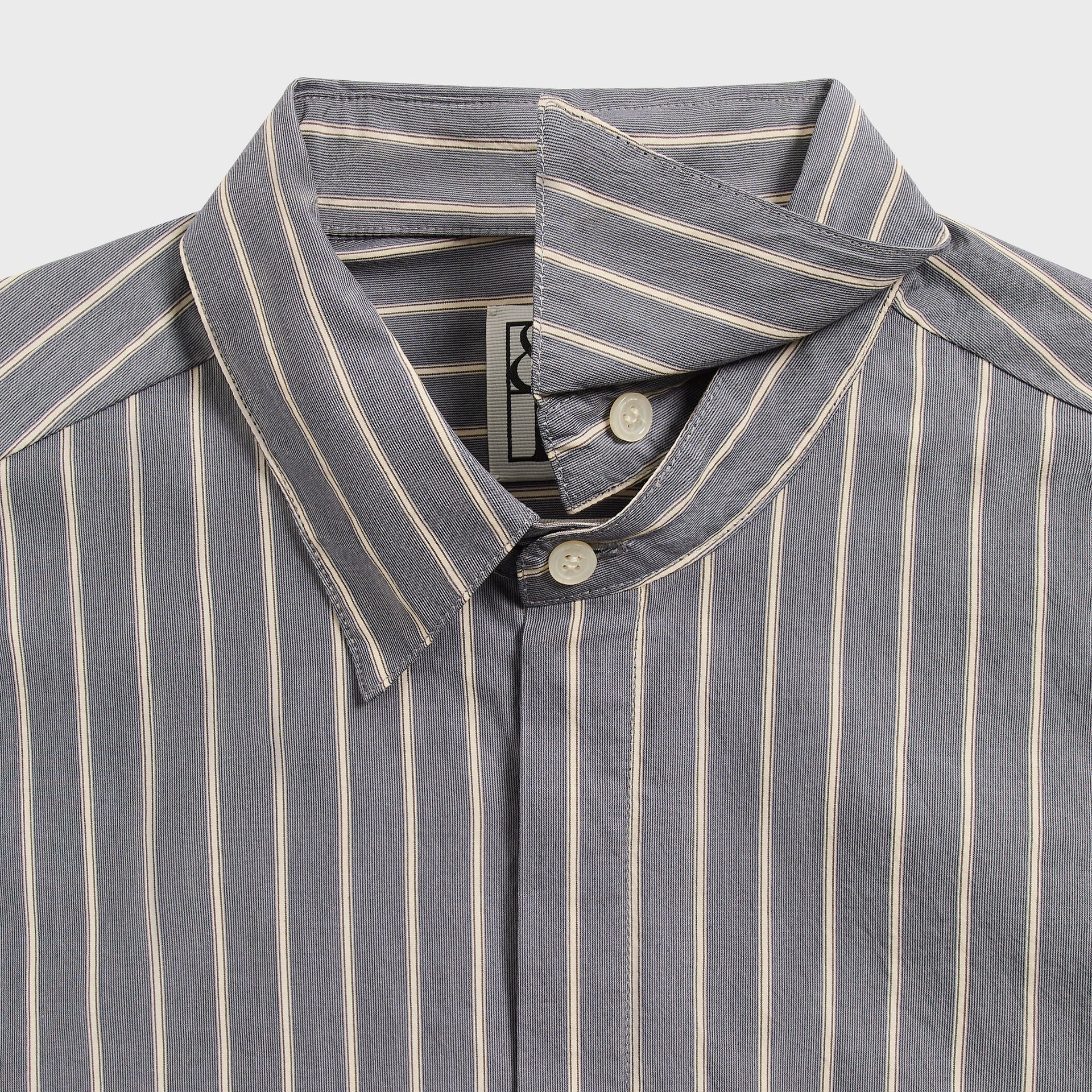 &Kin Striped Poplin Nico Shirt - Chasm - PH