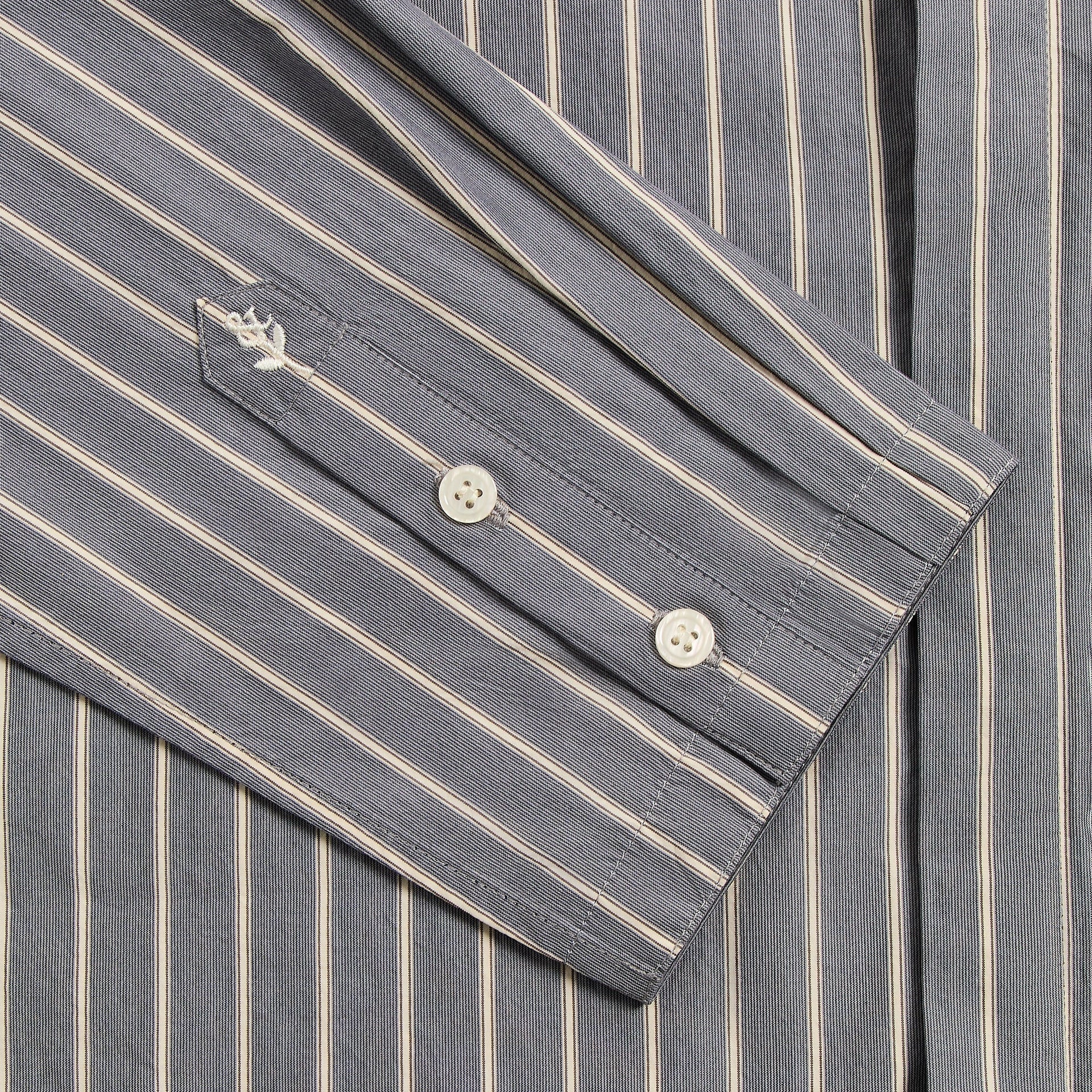 &Kin Striped Poplin Nico Shirt - Chasm - PH