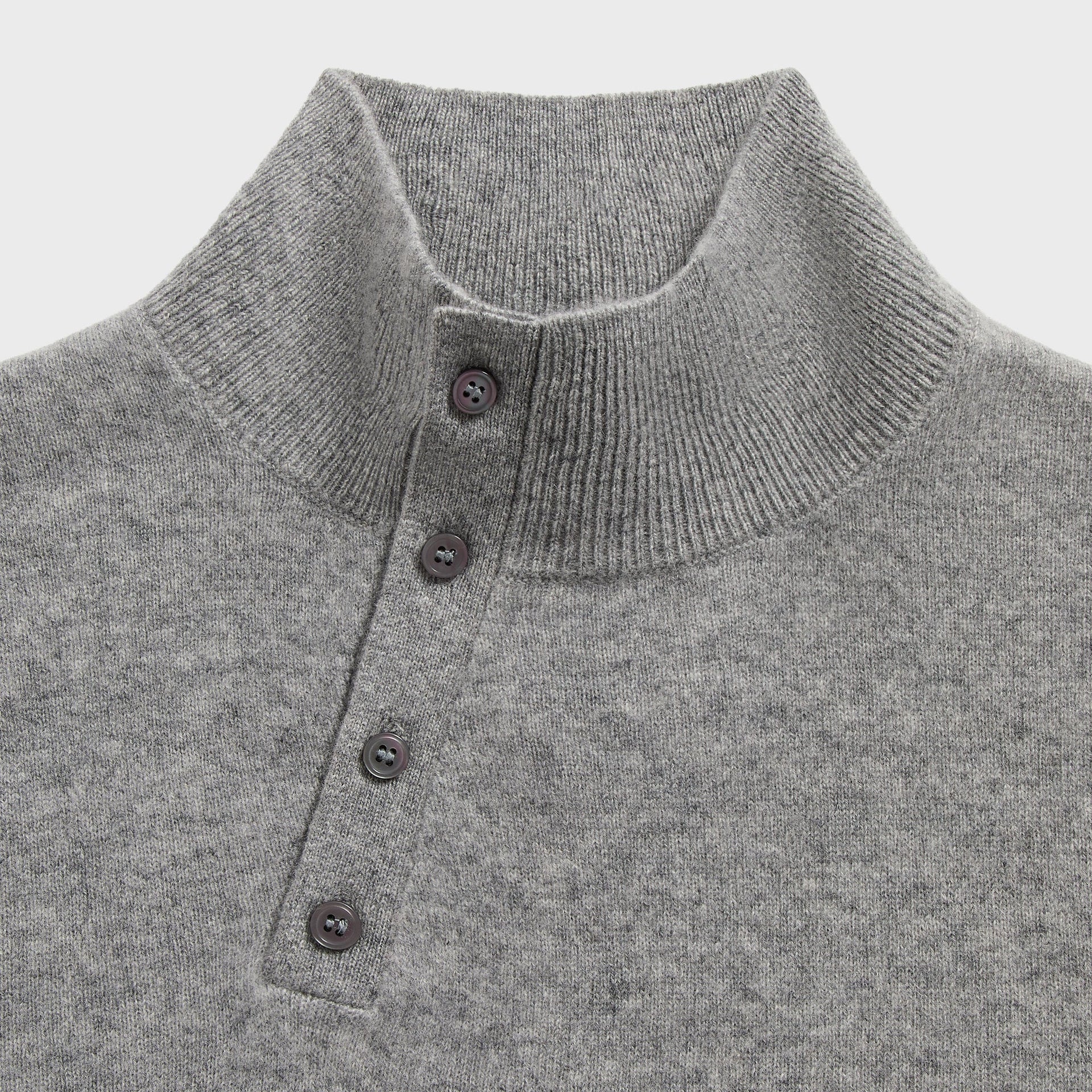 &Kin Cashmere Cyrus Turtleneck - Mid Heather Grey - PH