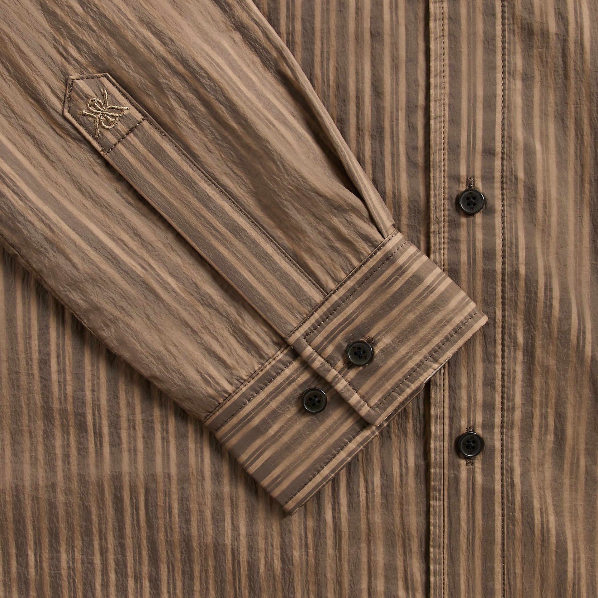 Kith Layered Stripe Georgie Shirt - Gobi