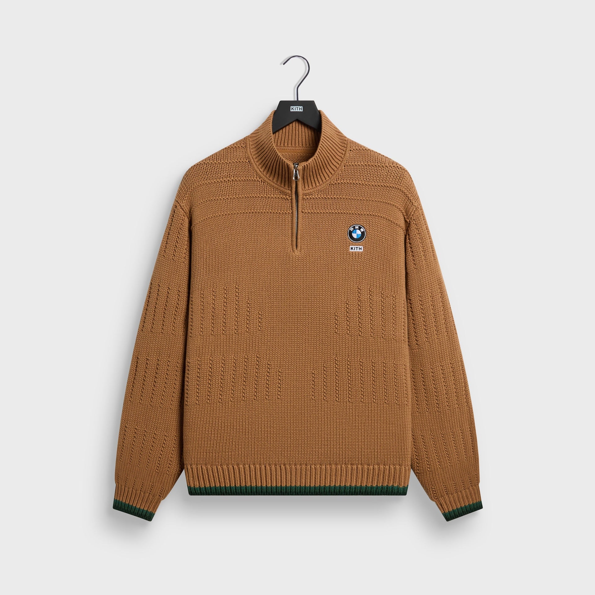 Kith for BMW Ansel Quarter Zip Sweater - Desert