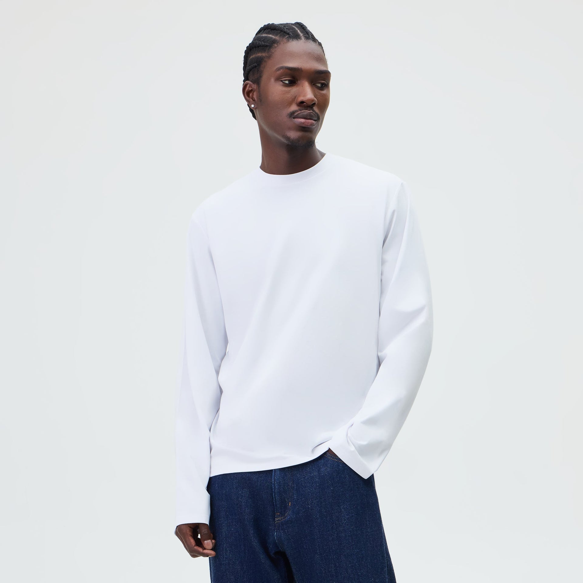 &Kin Long Sleeve Halston Tee - White - PH