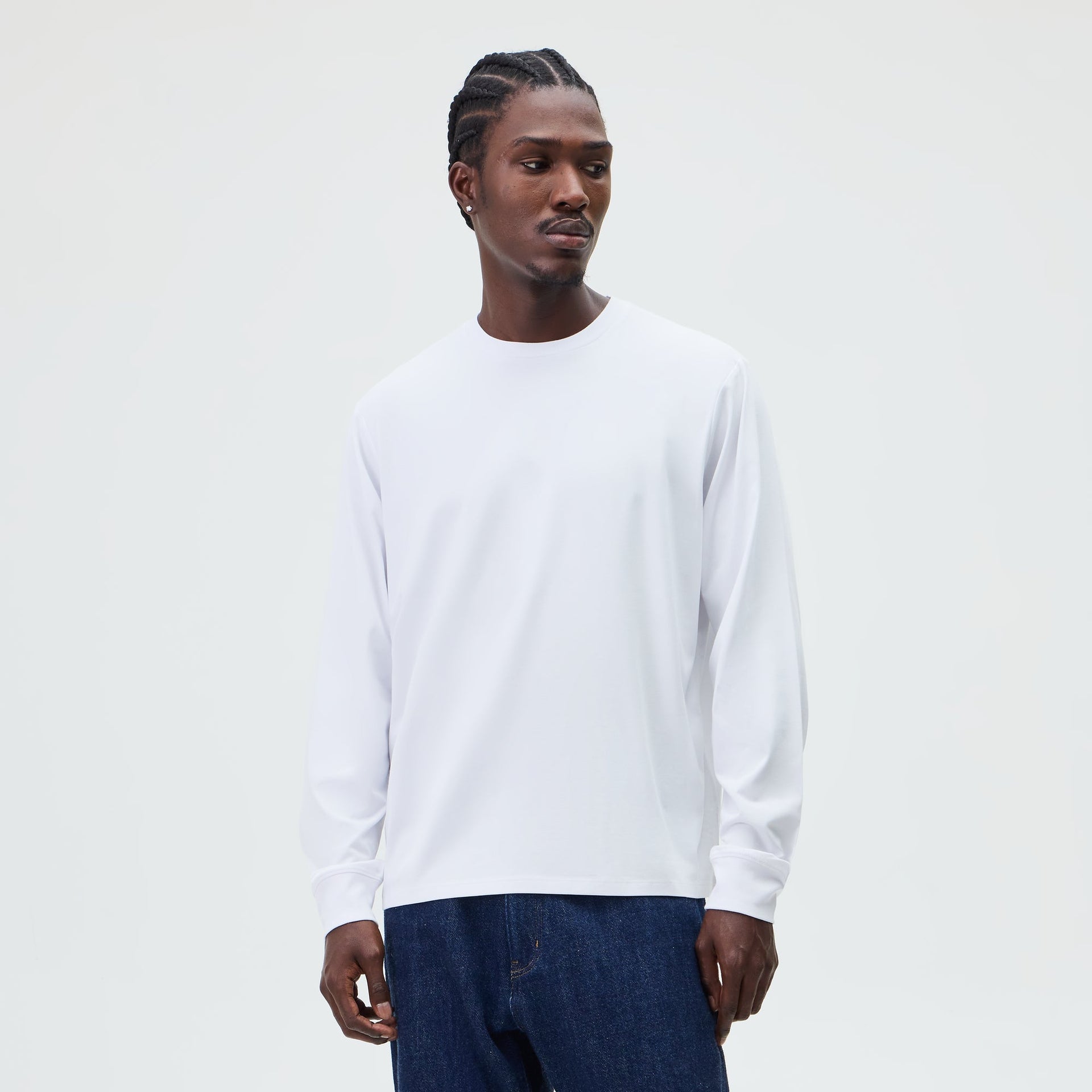 &Kin Long Sleeve Darin Tee - White