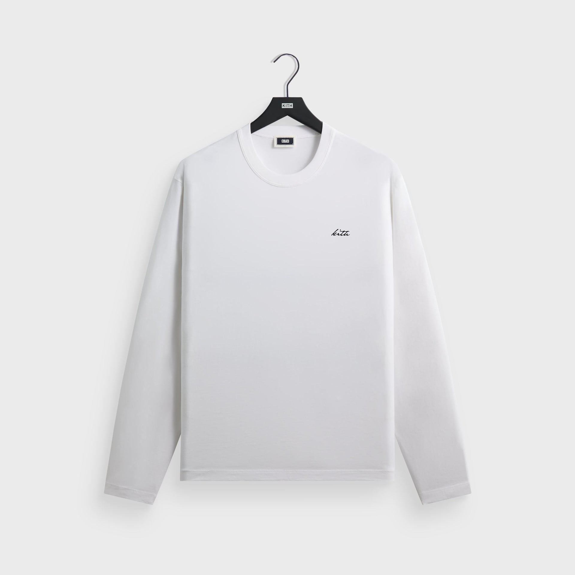 Kith Long Sleeve Alex Boxy Tee - White