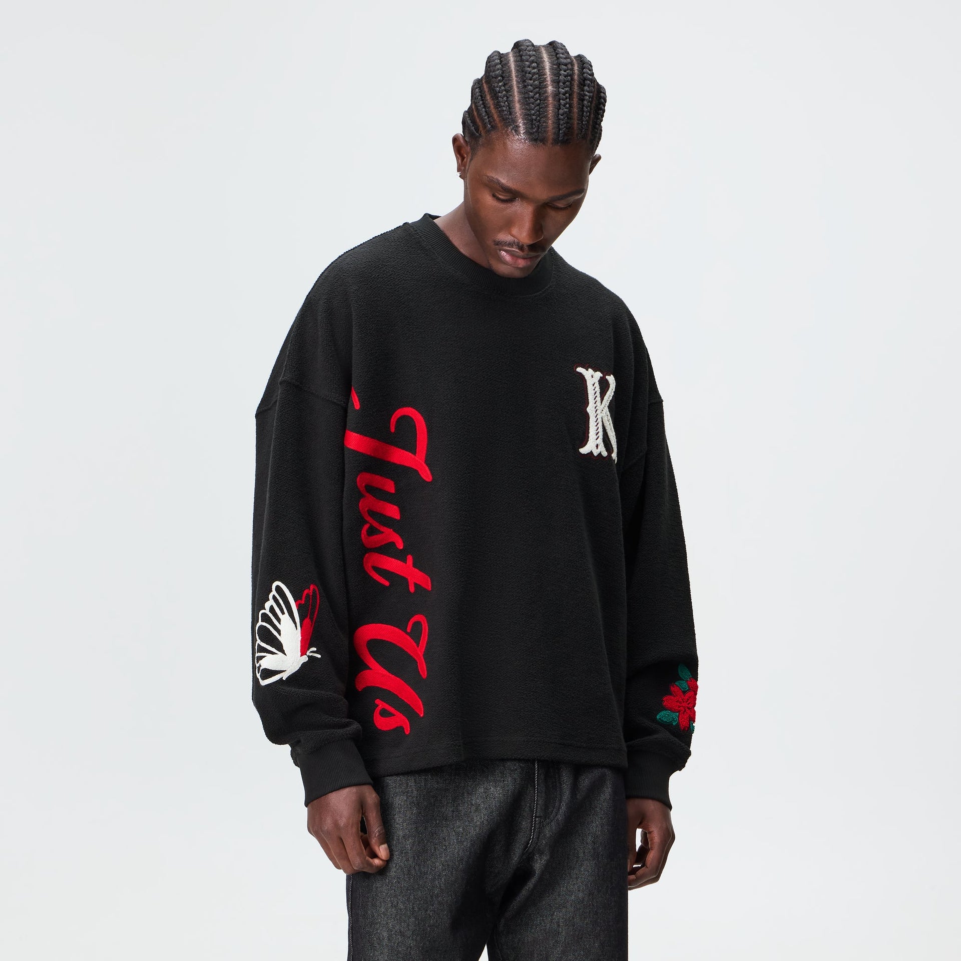 Kith Varsity Lawson Crewneck - Black