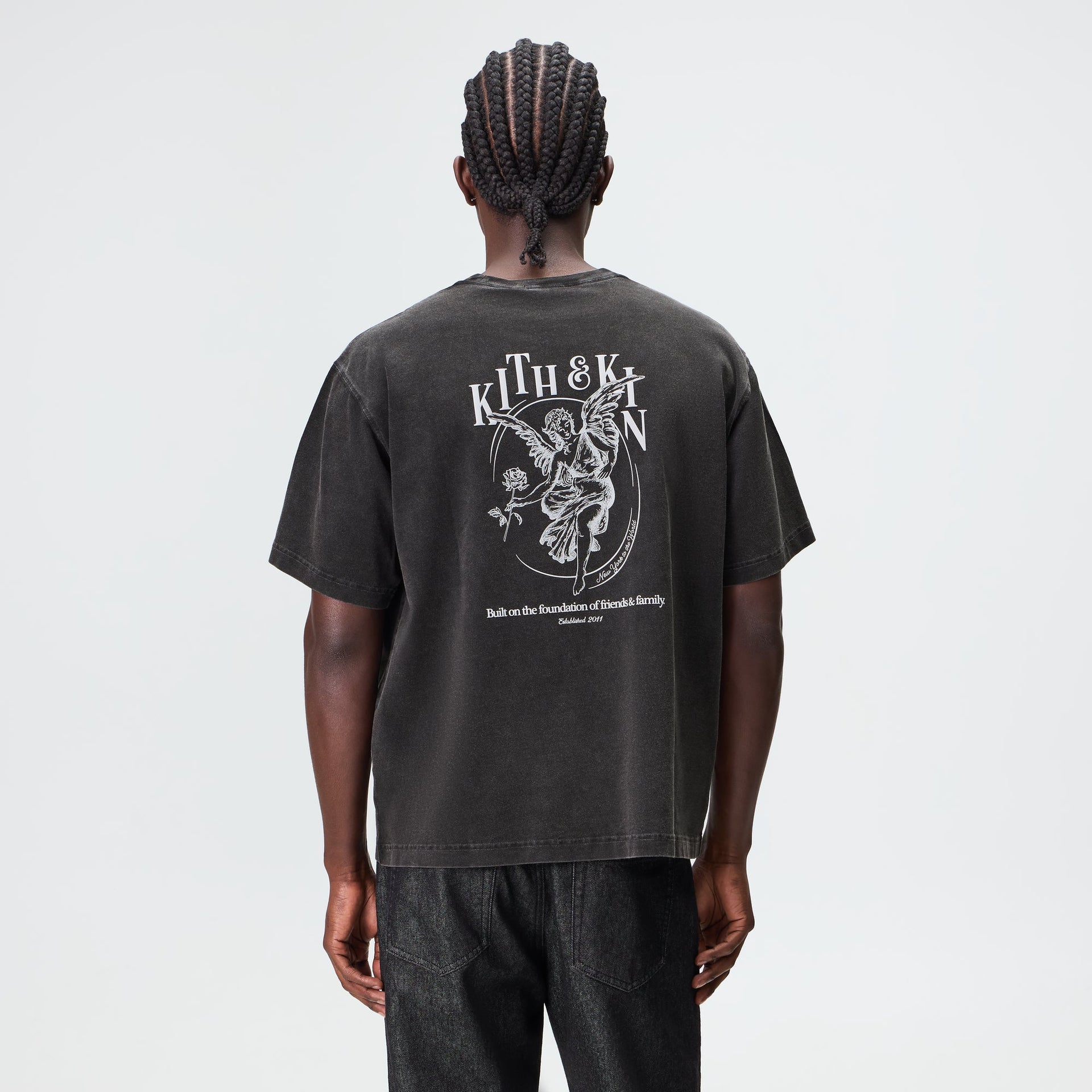 Kith Guardian Alex Boxy Vintage Tee - Black