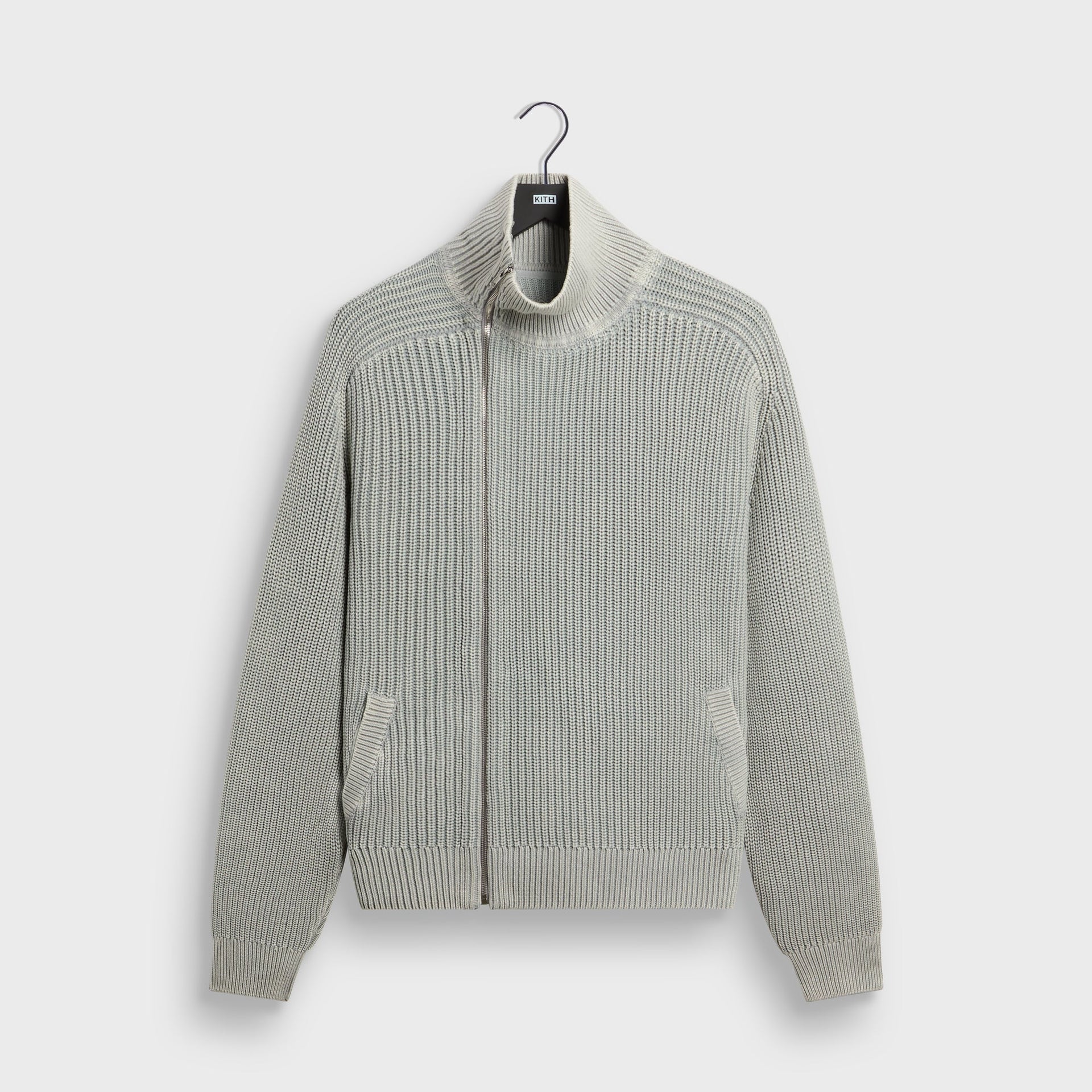 Kith Marlon Full Zip Sweater - Mist - PH