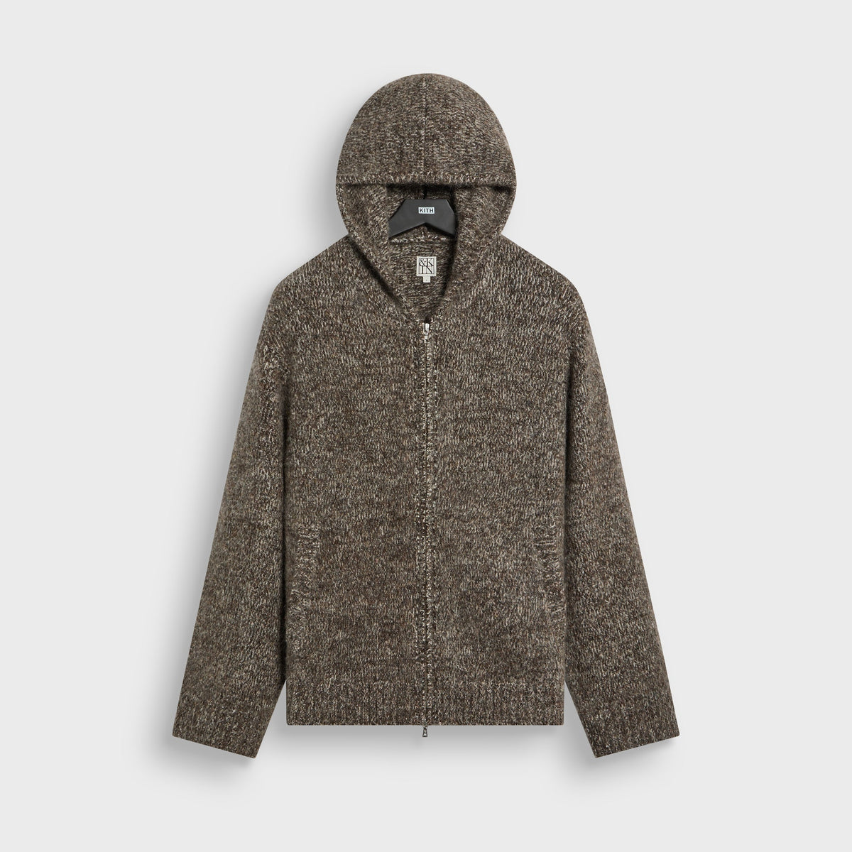 &Kin Mohair Blend Lionel Full Zip Hoodie - Clever