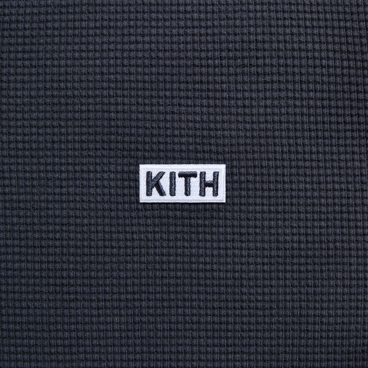Kith Long Sleeve Waffle Albie Henley - Torpedo