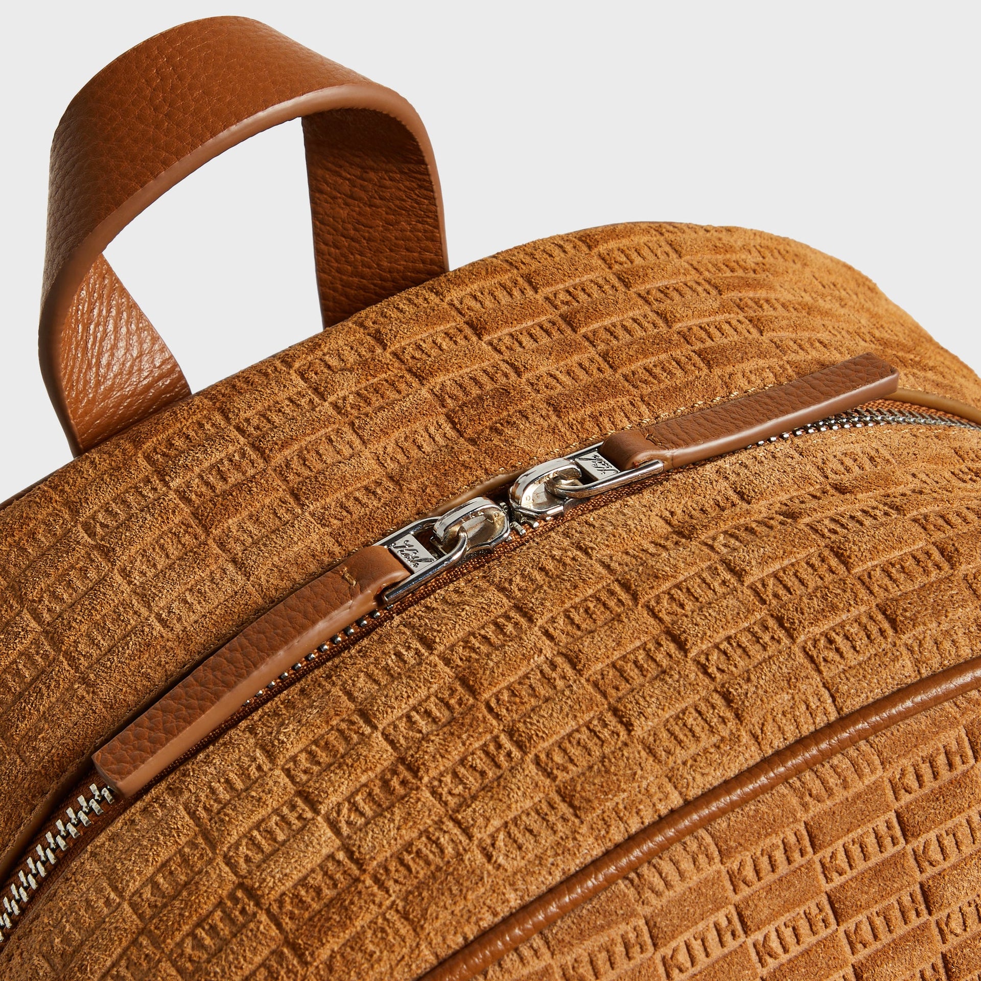 Kith Monogram Suede Backpack - Argil