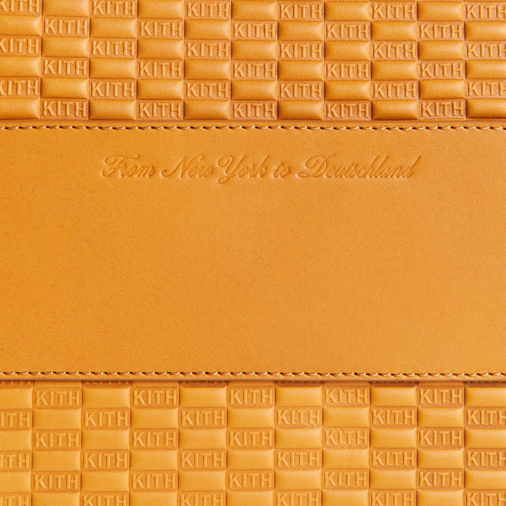 Kith for BMW Leather Overnight Bag - Camel
