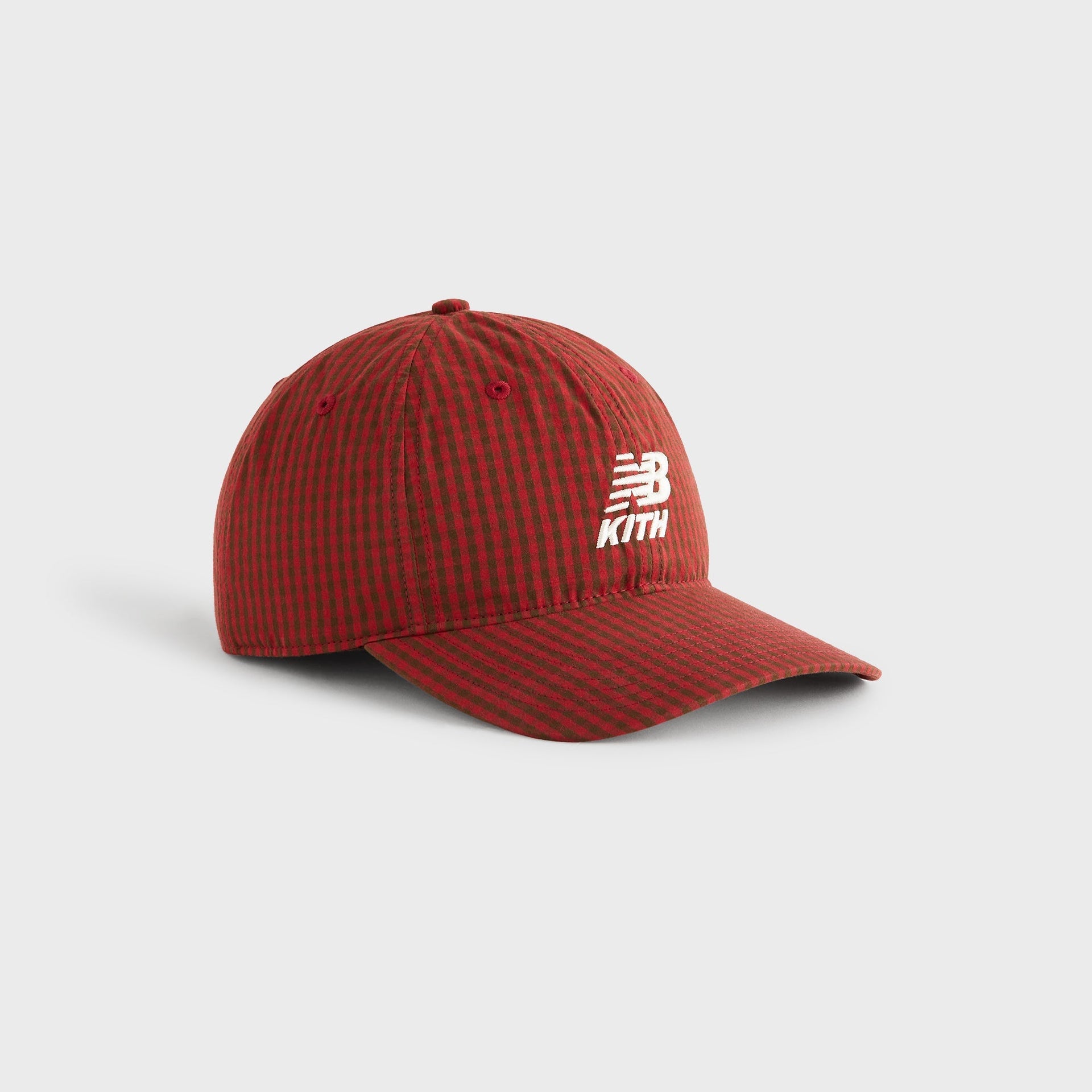 Kith & '47 for New Balance Classic Gingham Poplin Franchise LS Cap - Biking Red - PH