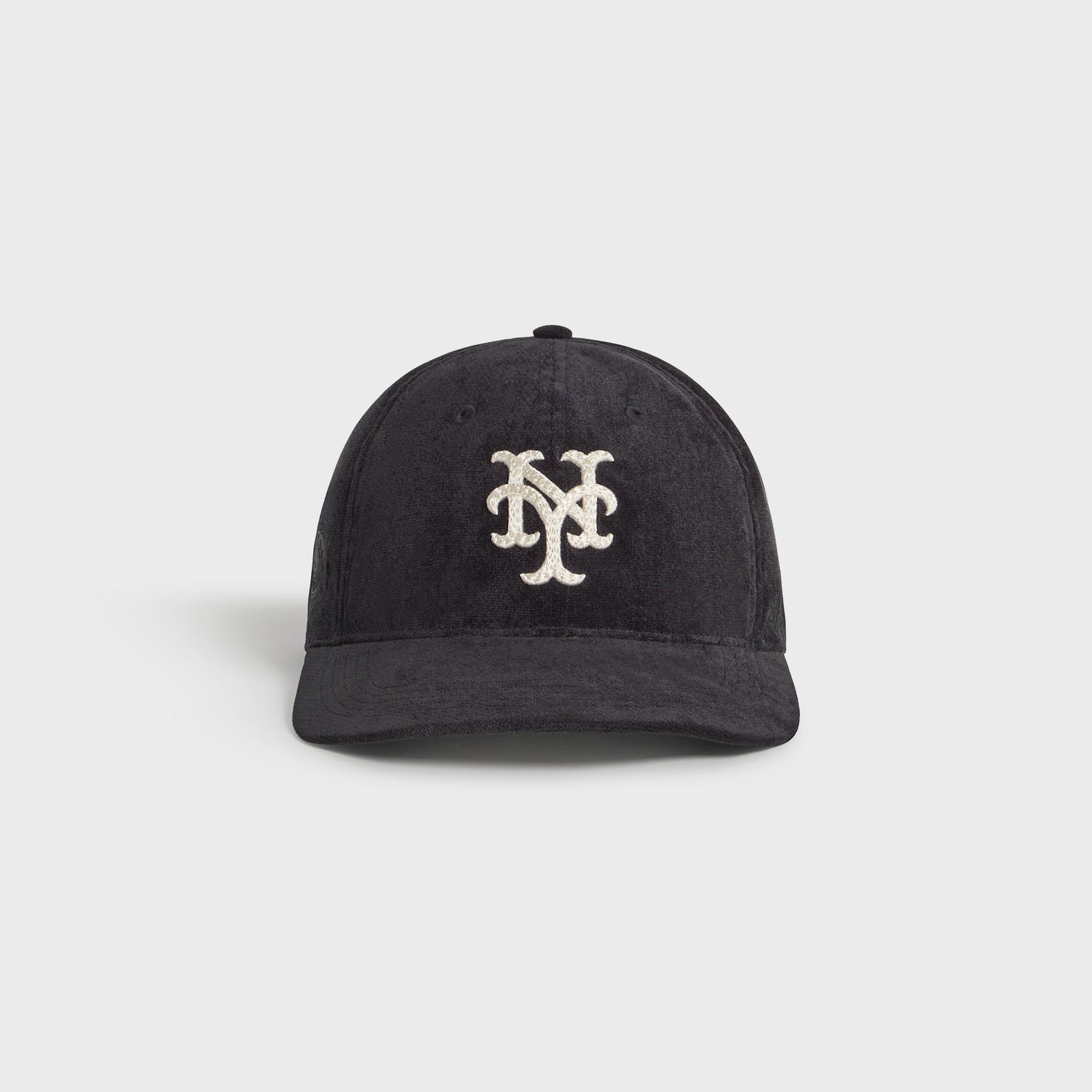 Kith & '47 for the New York Mets Lightweight Sueded Velour Long Bill Cap - Black