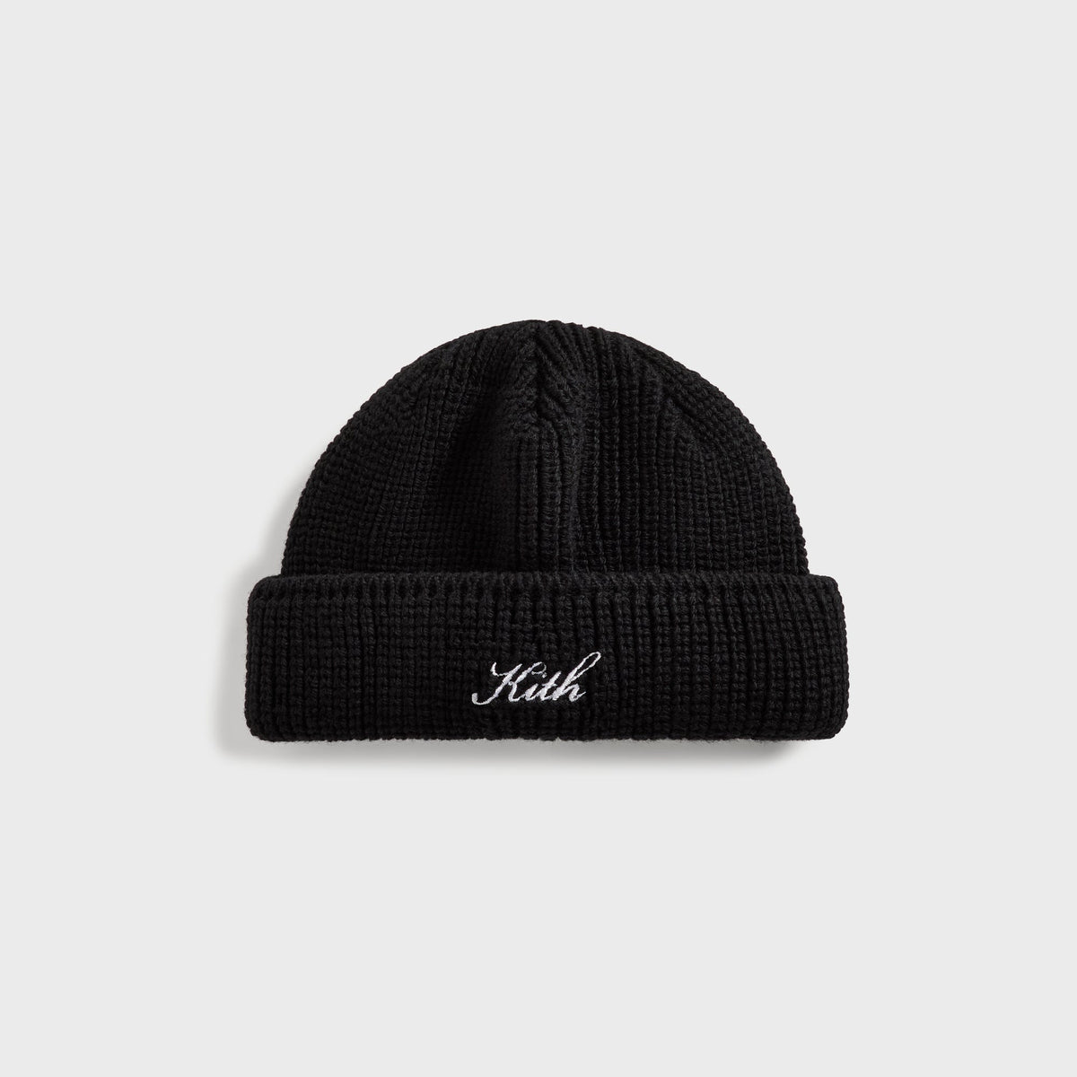 Kith Script Shallow Beanie - Black