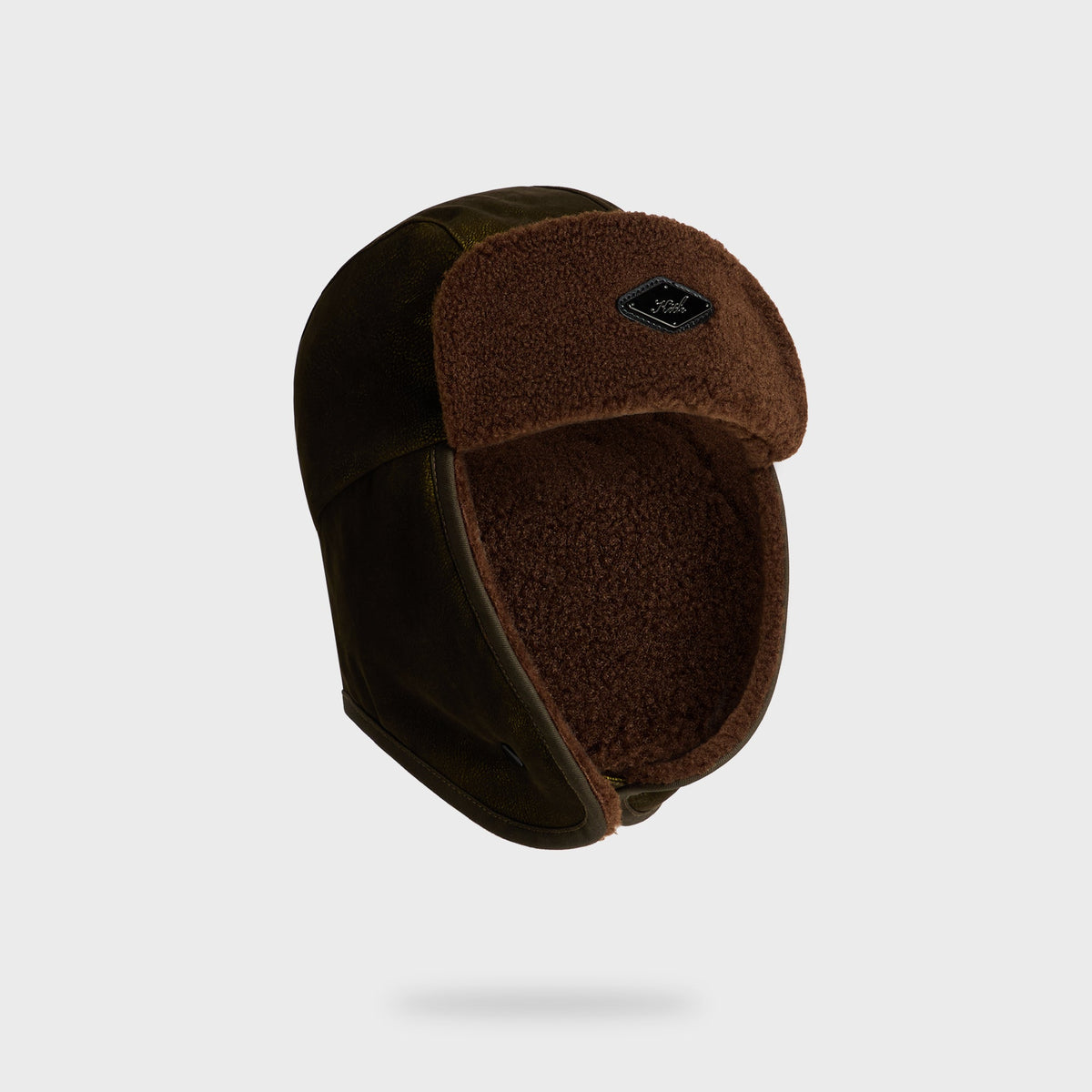 Kith Sherpa Lined Velvet Patina Trapper Hat - Kalamon