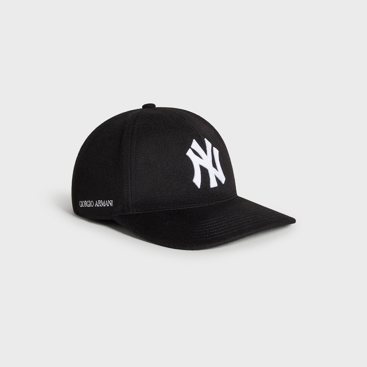 Giorgio Armani & Ronnie Fieg for '47 Wool Deconstructed Franchise LS Fitted Cap - Black
