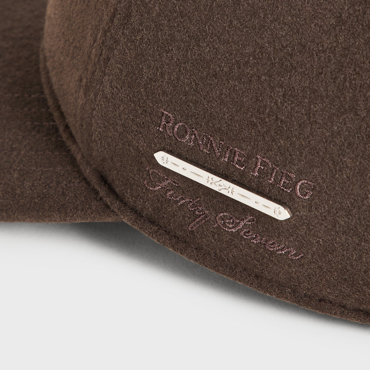 Giorgio Armani & Ronnie Fieg for '47 Wool Deconstructed Franchise LS Fitted Cap - Cacao
