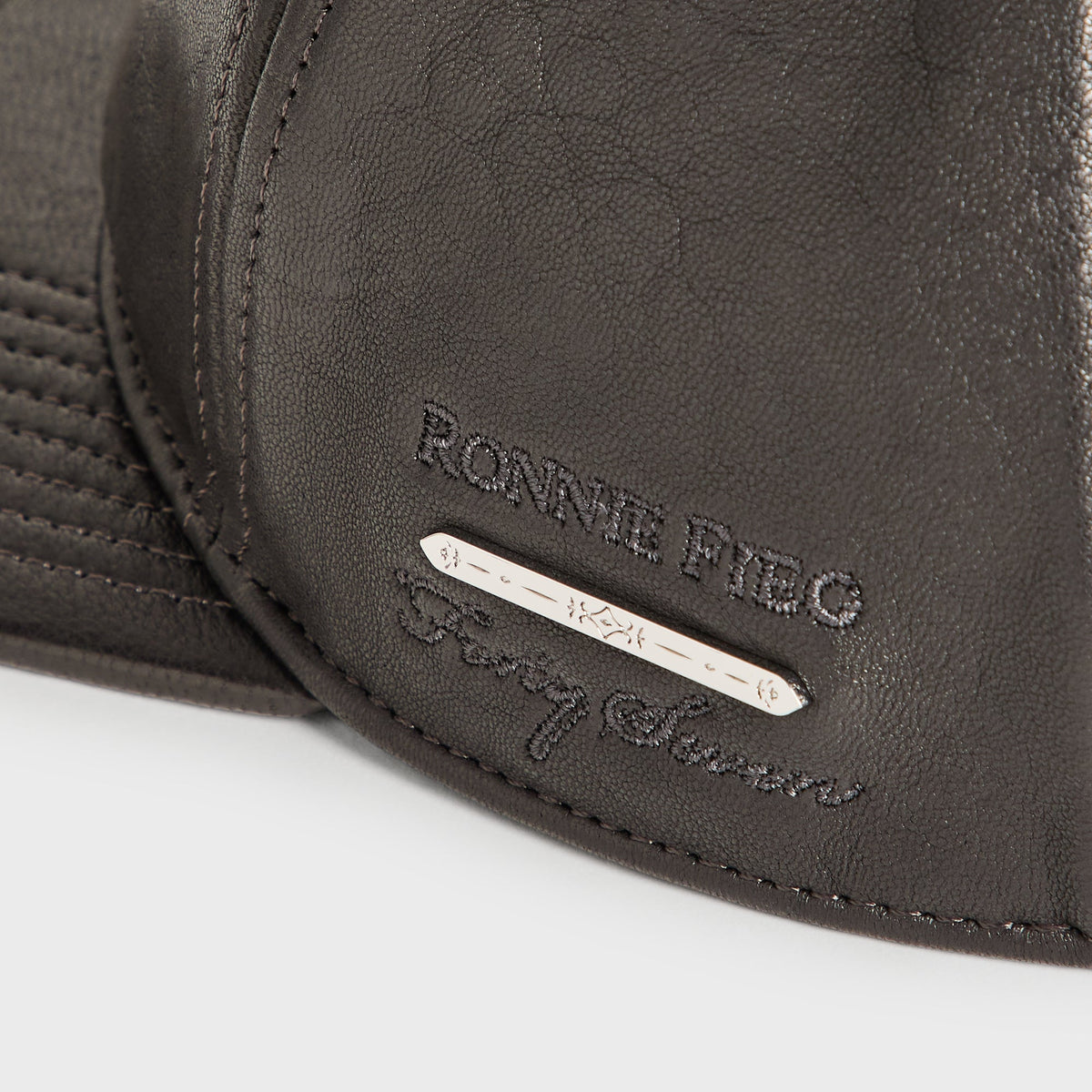 Giorgio Armani & Ronnie Fieg for '47 Soft Leather SL Hitch Cap - Black