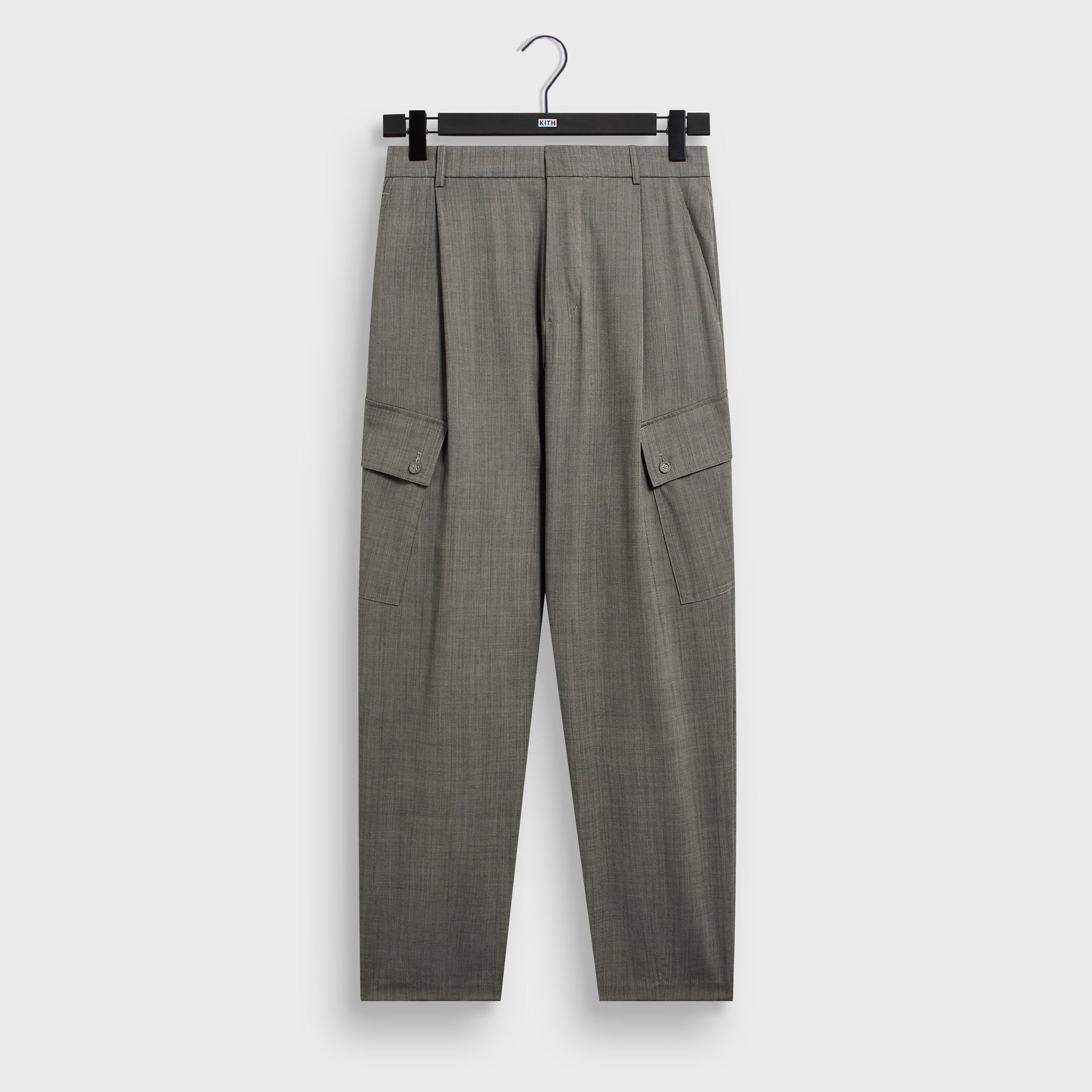 &Kin Tropical Wool Gibbs Pant - Grey Melange