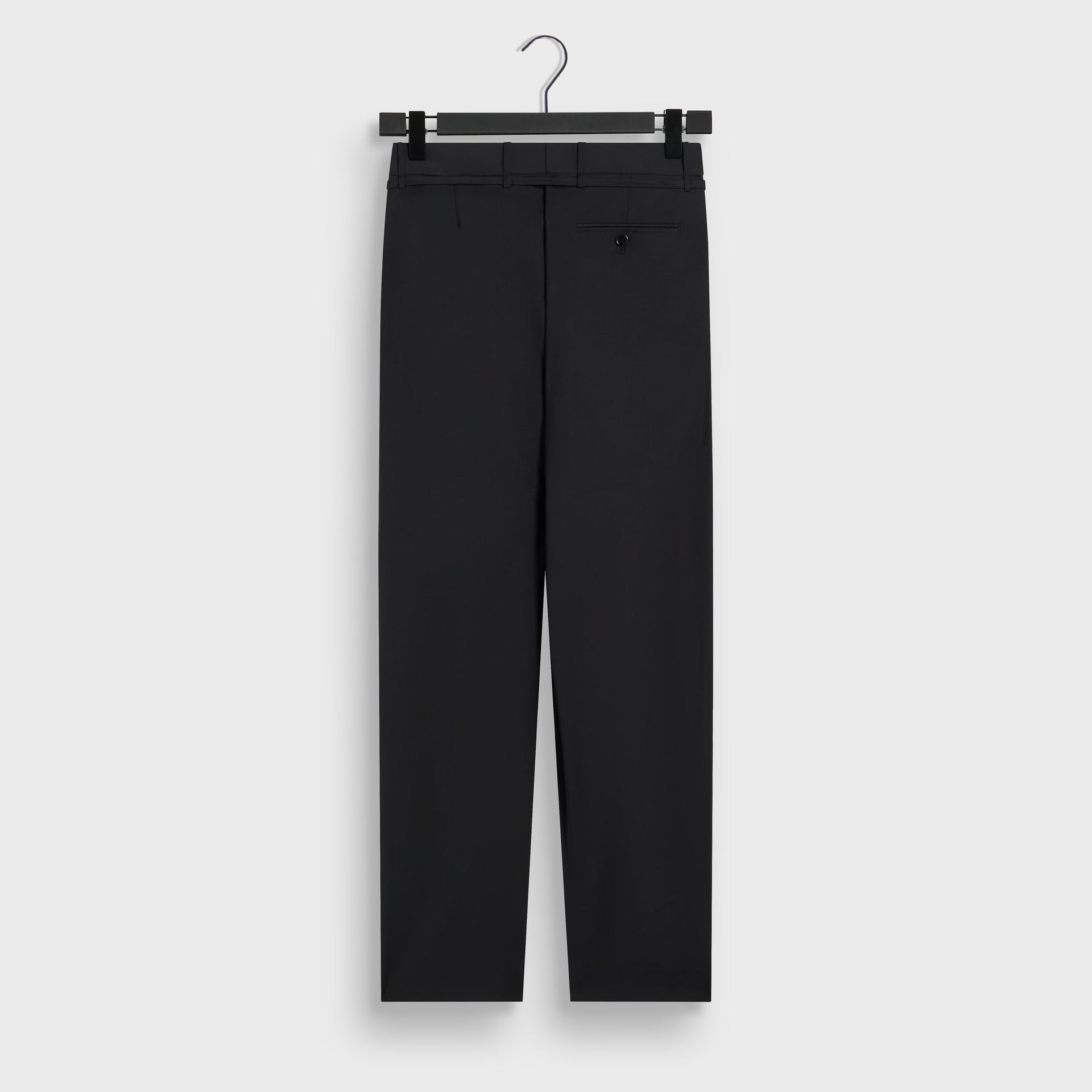&Kin Tropical Wool Eli Pleated Trouser - Black