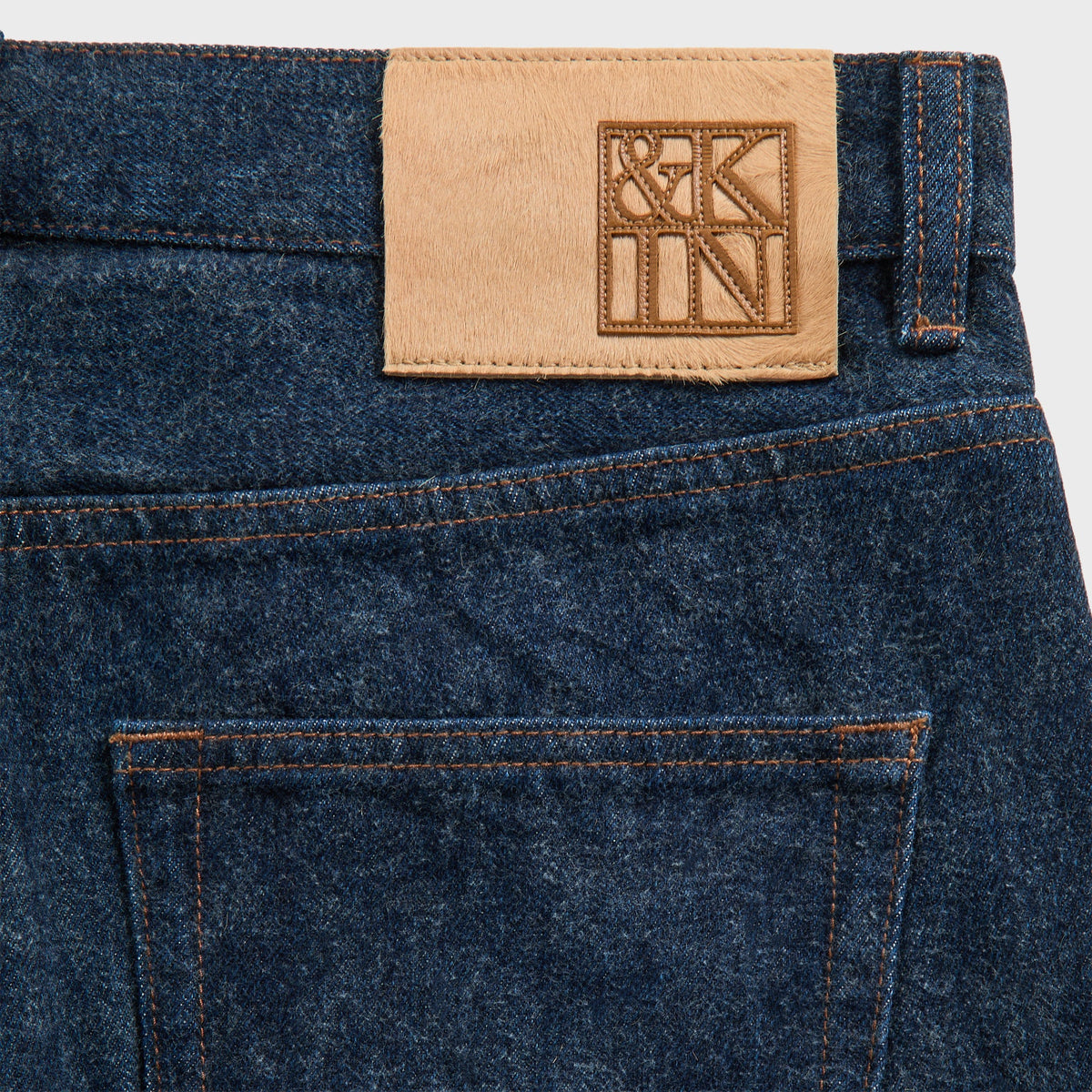 &Kin Brushed Denim Webster Chill Jean - Dark Indigo