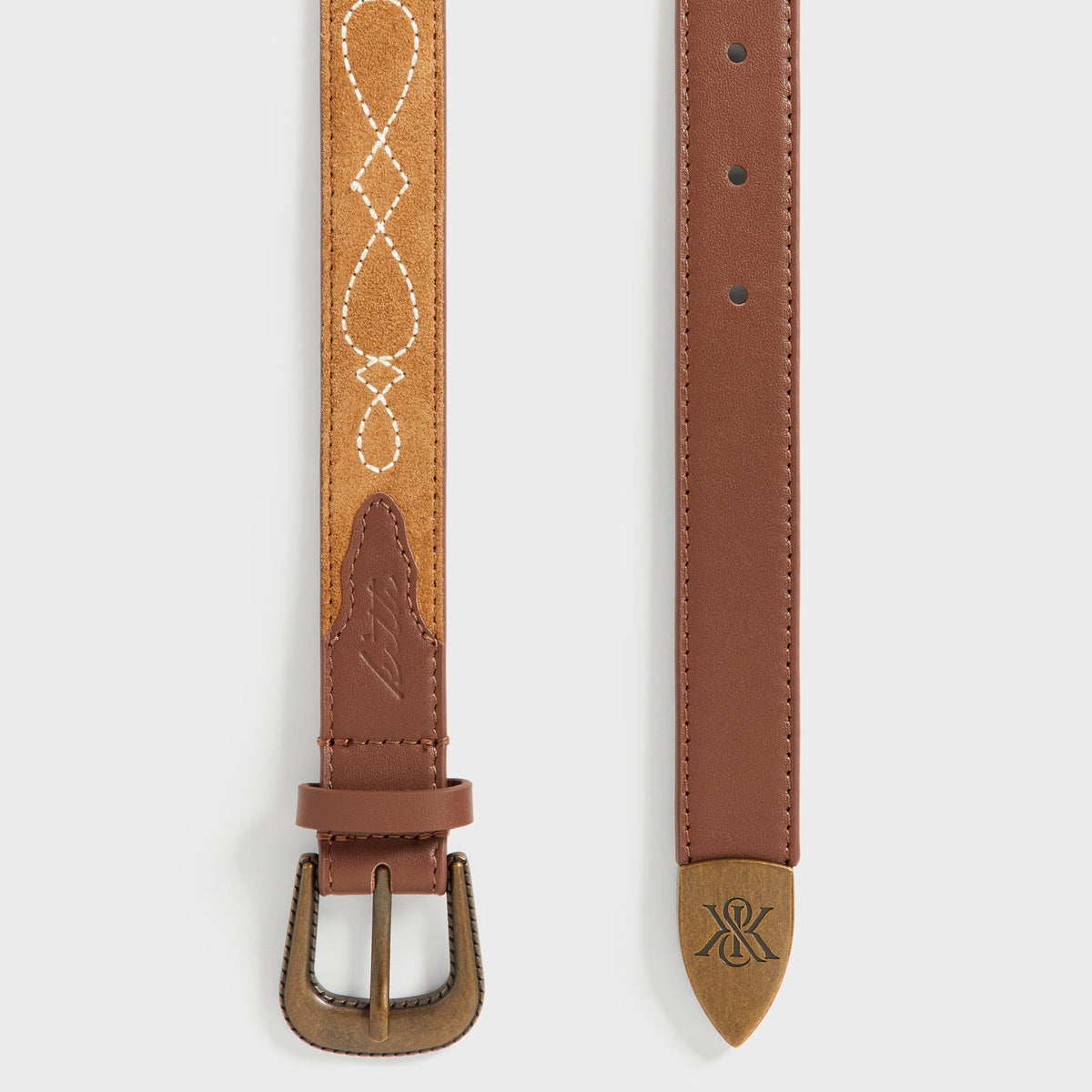 Kith Western Leather Belt - Snuff