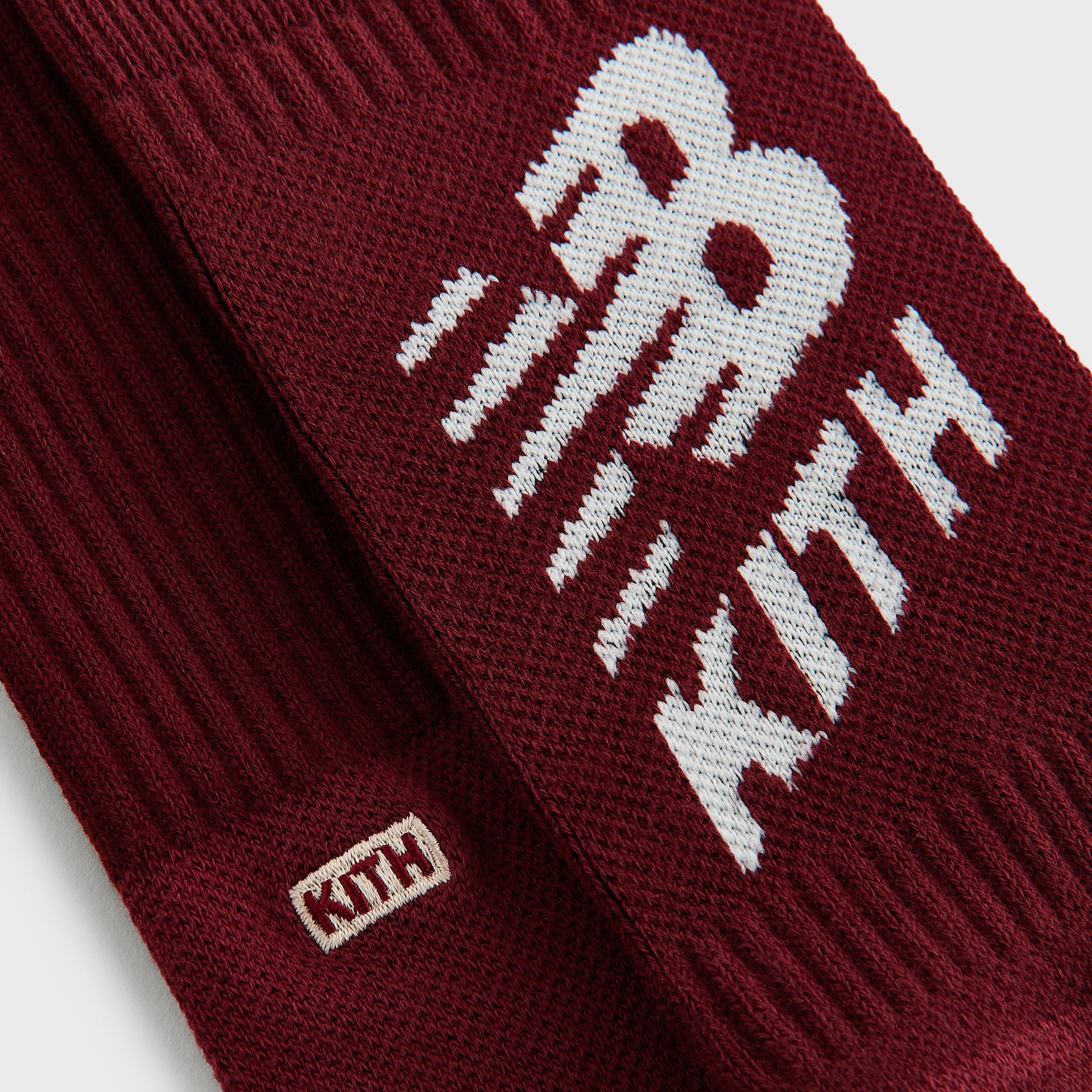 Kith & New Balance Big Logo Crew Socks - Biking Red