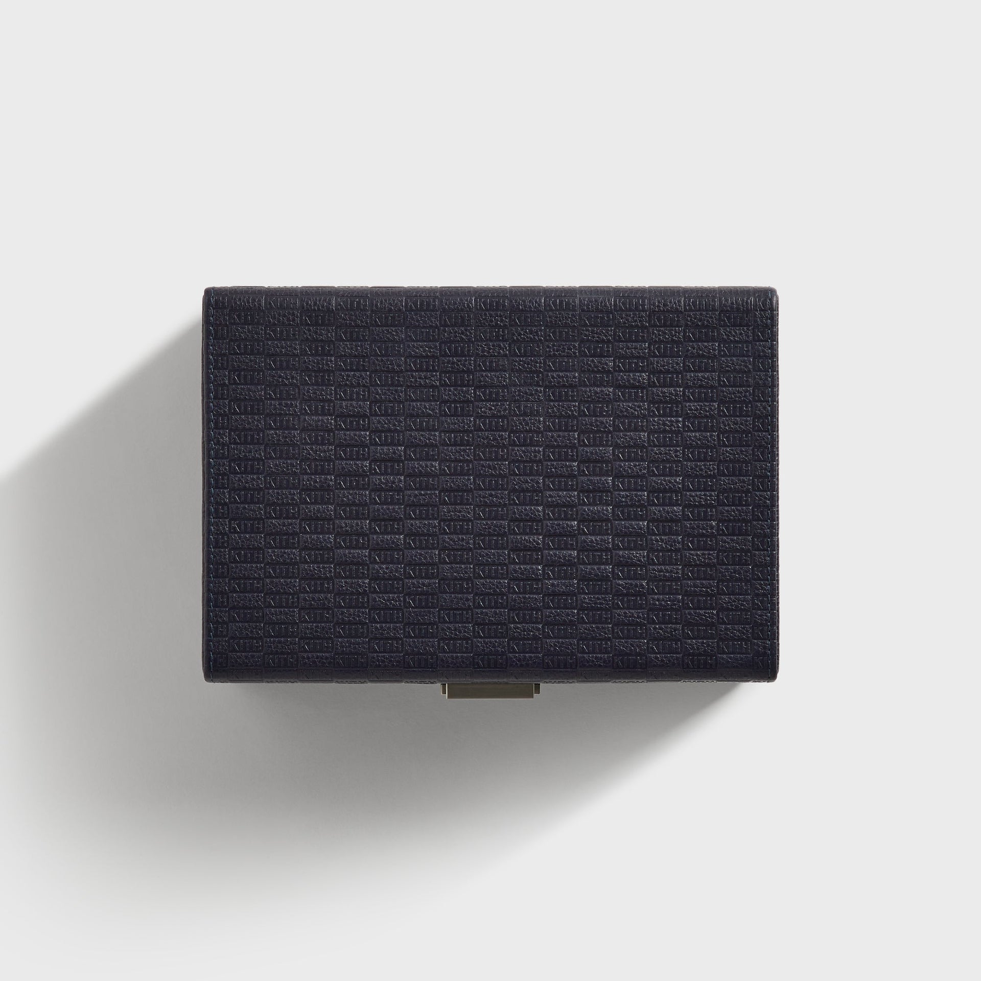 Kith Monogram Tumbled Saffiano Leather Watch Box - Ink