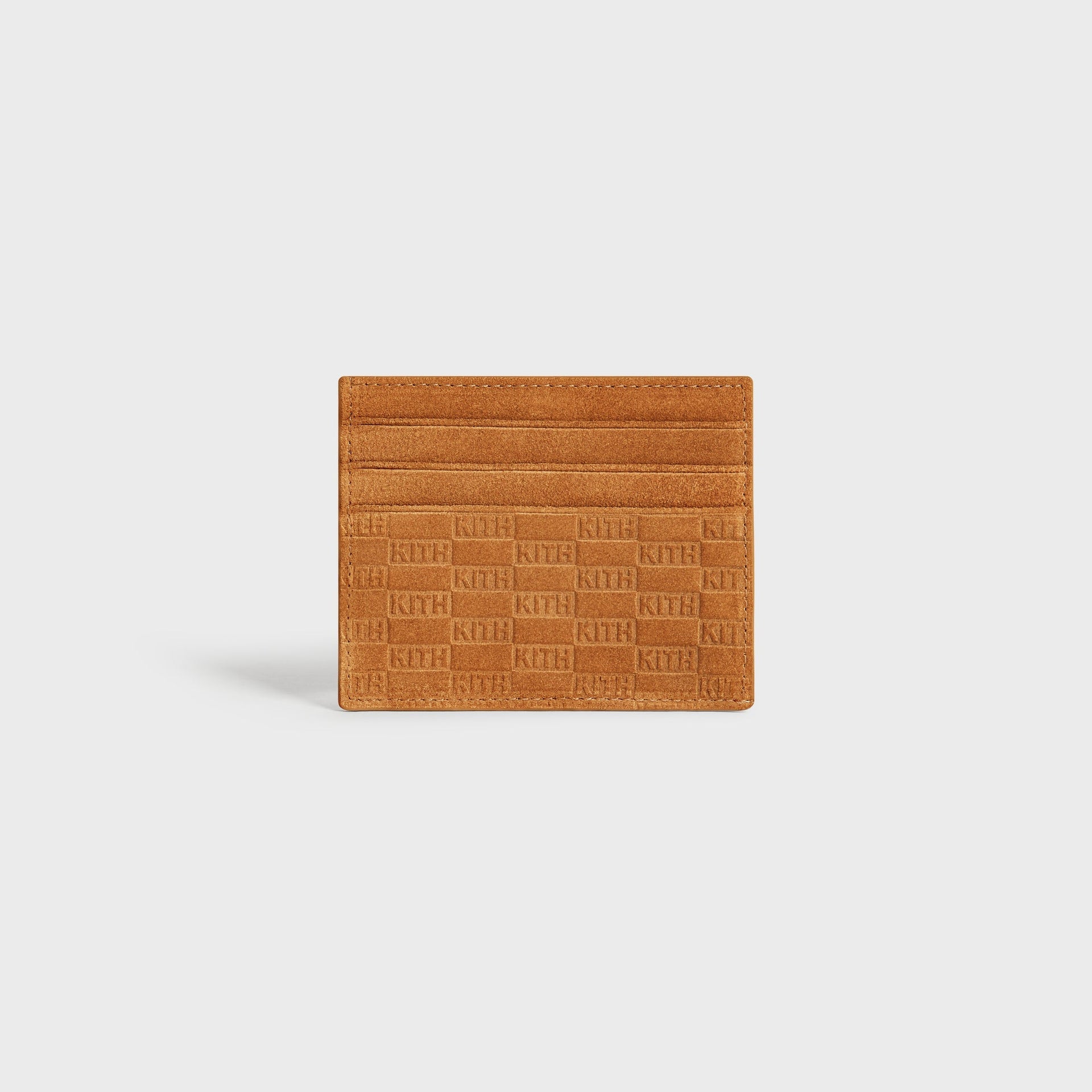 Kith Monogram Suede Cardholder - Argil - PH