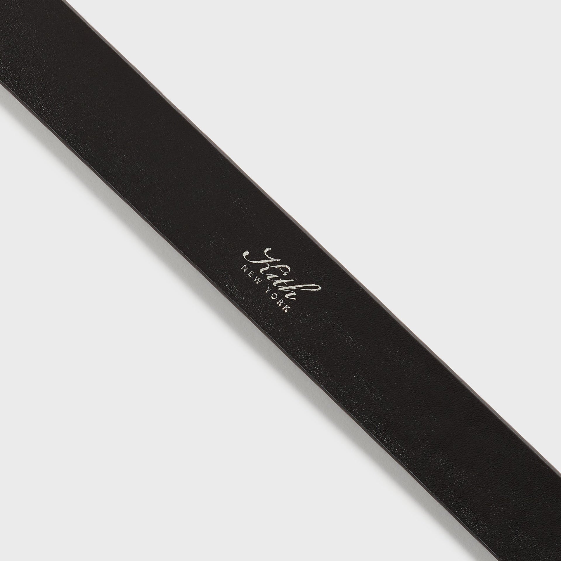 Kith Monogram Tumbled Leather Belt - Black
