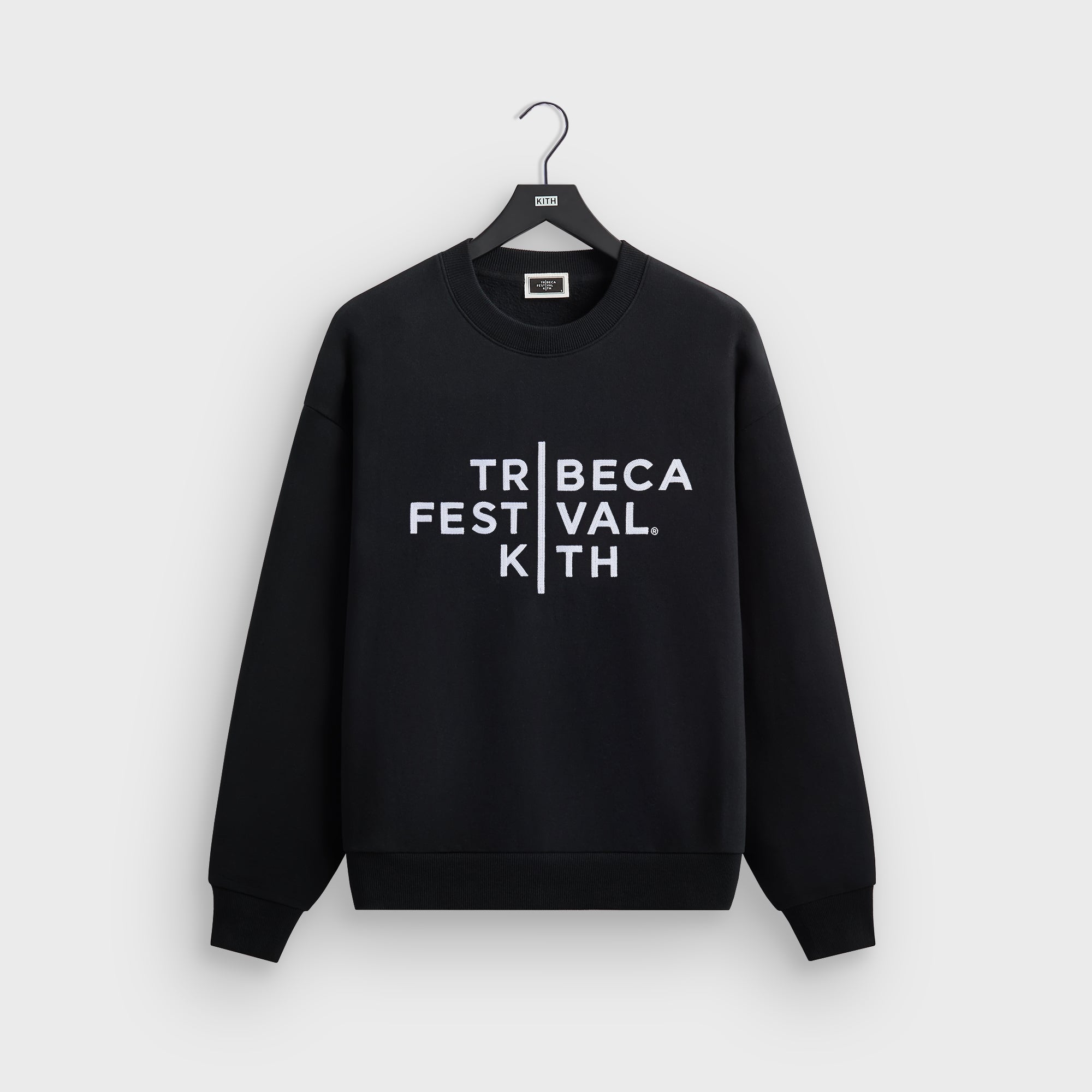 Kith for Tribeca Festival Logo Lockup Nelson Crewneck - Black