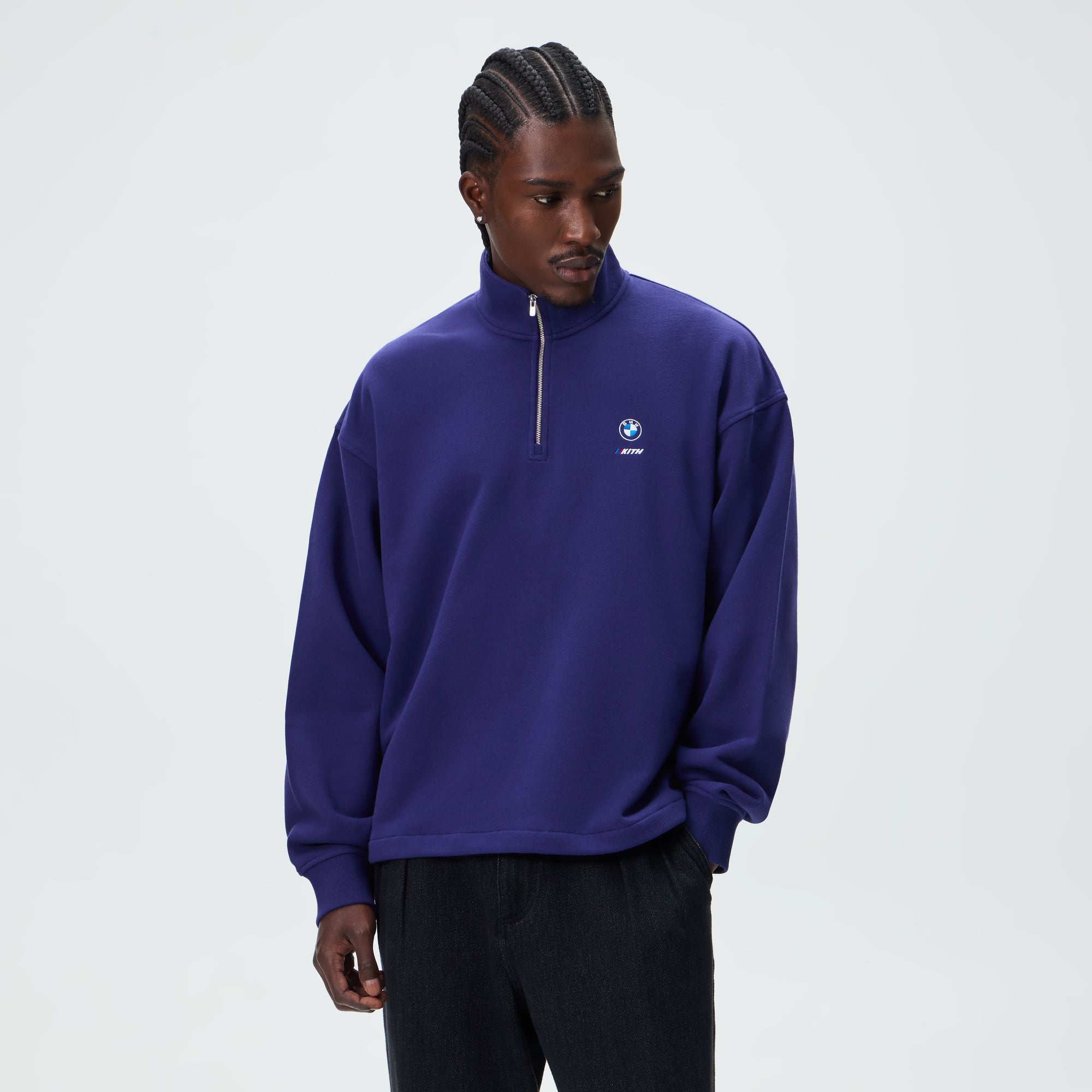 Kith for BMW Nelson Quarter Zip - Techno Violet – Kith UK