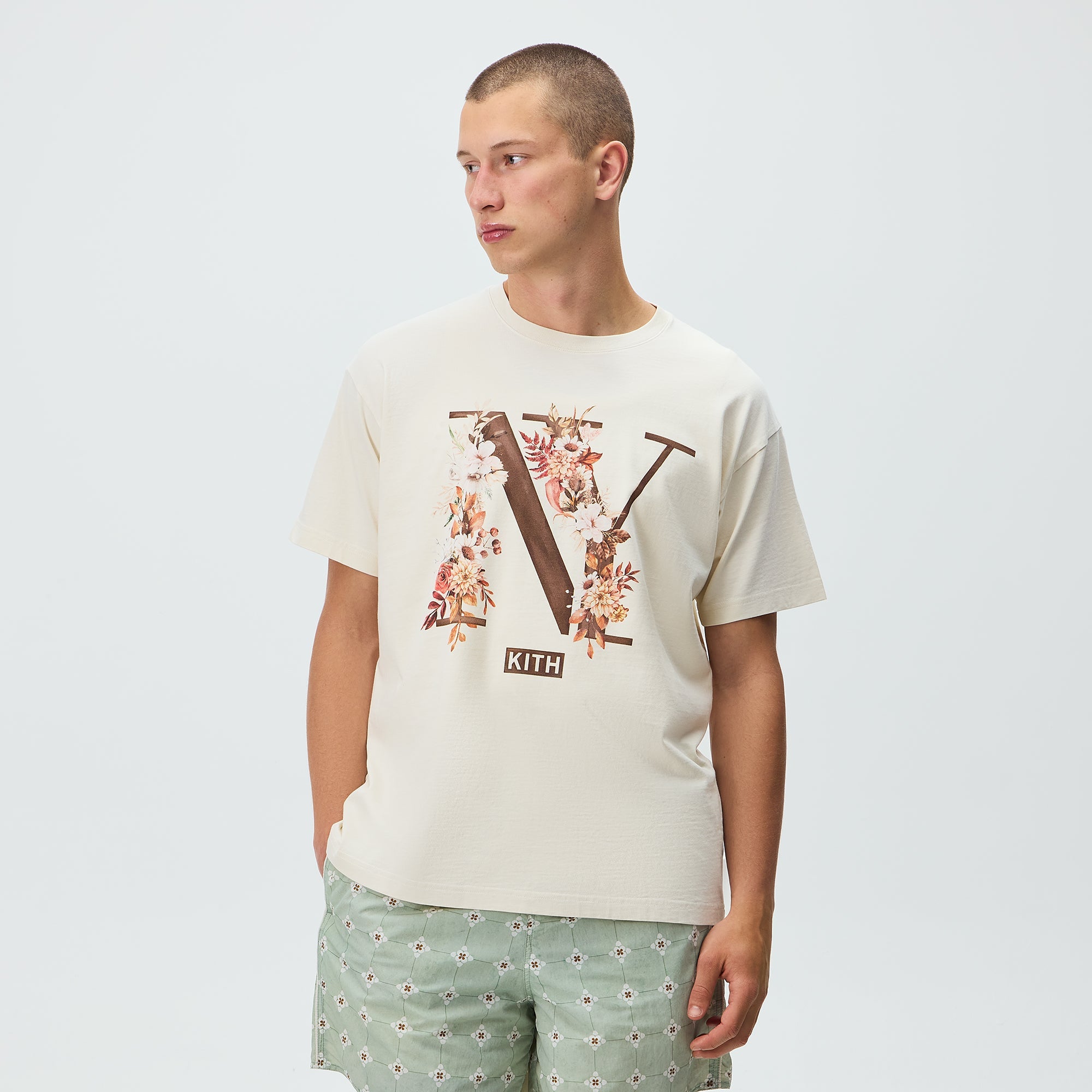 Kith Floral NY Tee - Sandrift – Kith UK