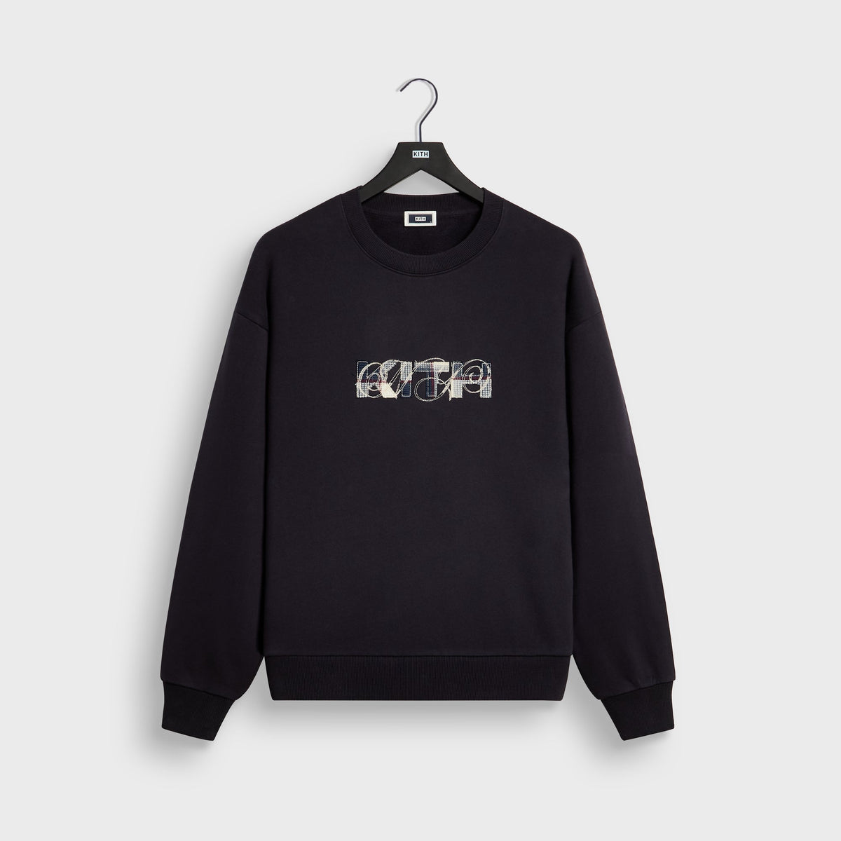 Kith Plaid Stitch Nelson Crewneck - Placid