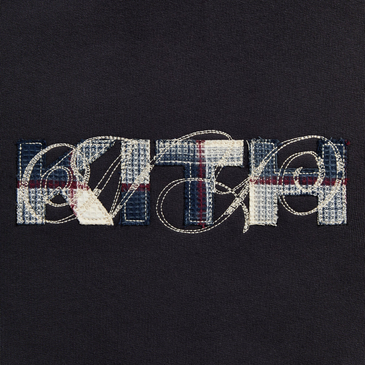Kith Plaid Stitch Nelson Crewneck - Placid