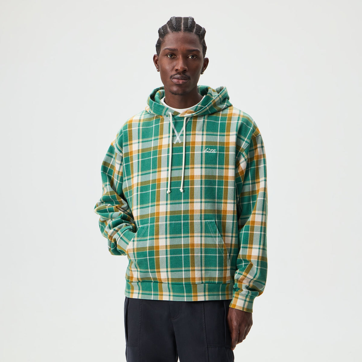 Kith Plaid Williams II Hoodie - Alpine