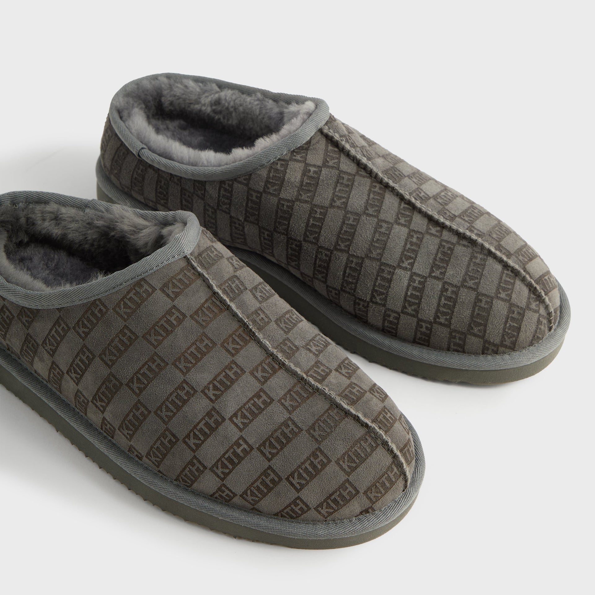 Kithmas Monogram Shearling Slippers - Idea