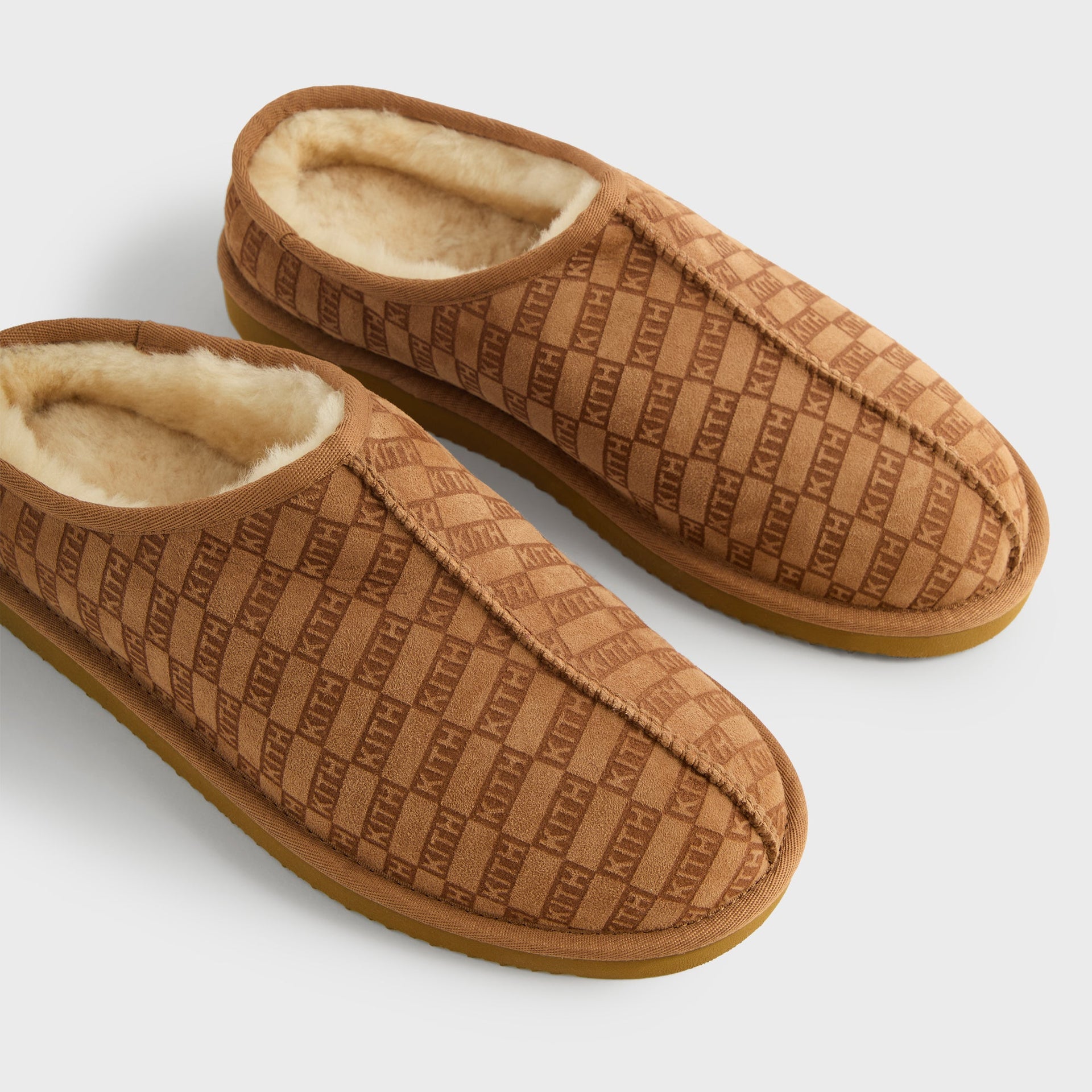 Kithmas Monogram Shearling Slippers - Loft