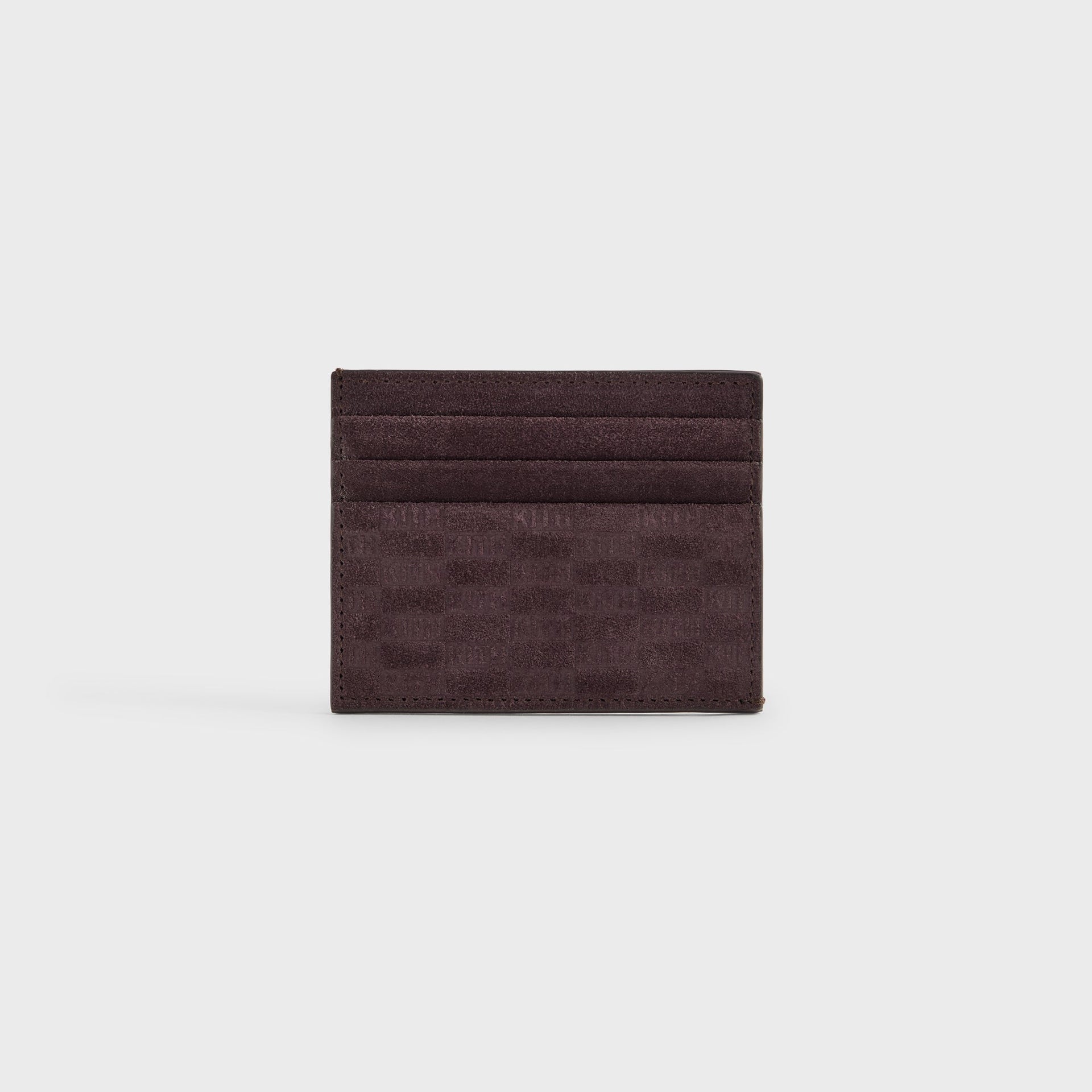 Kith Monogram Suede Card Holder - Incognito
