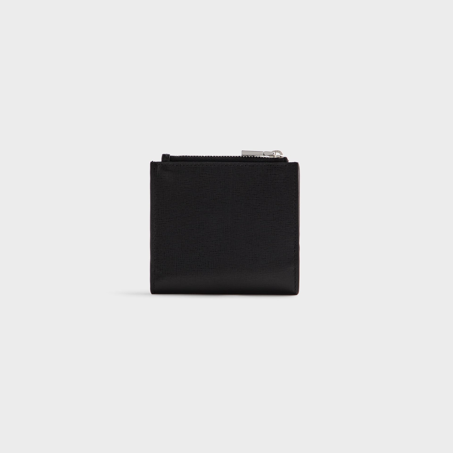 Kithmas Saffiano Leather Snap Wallet - Black
